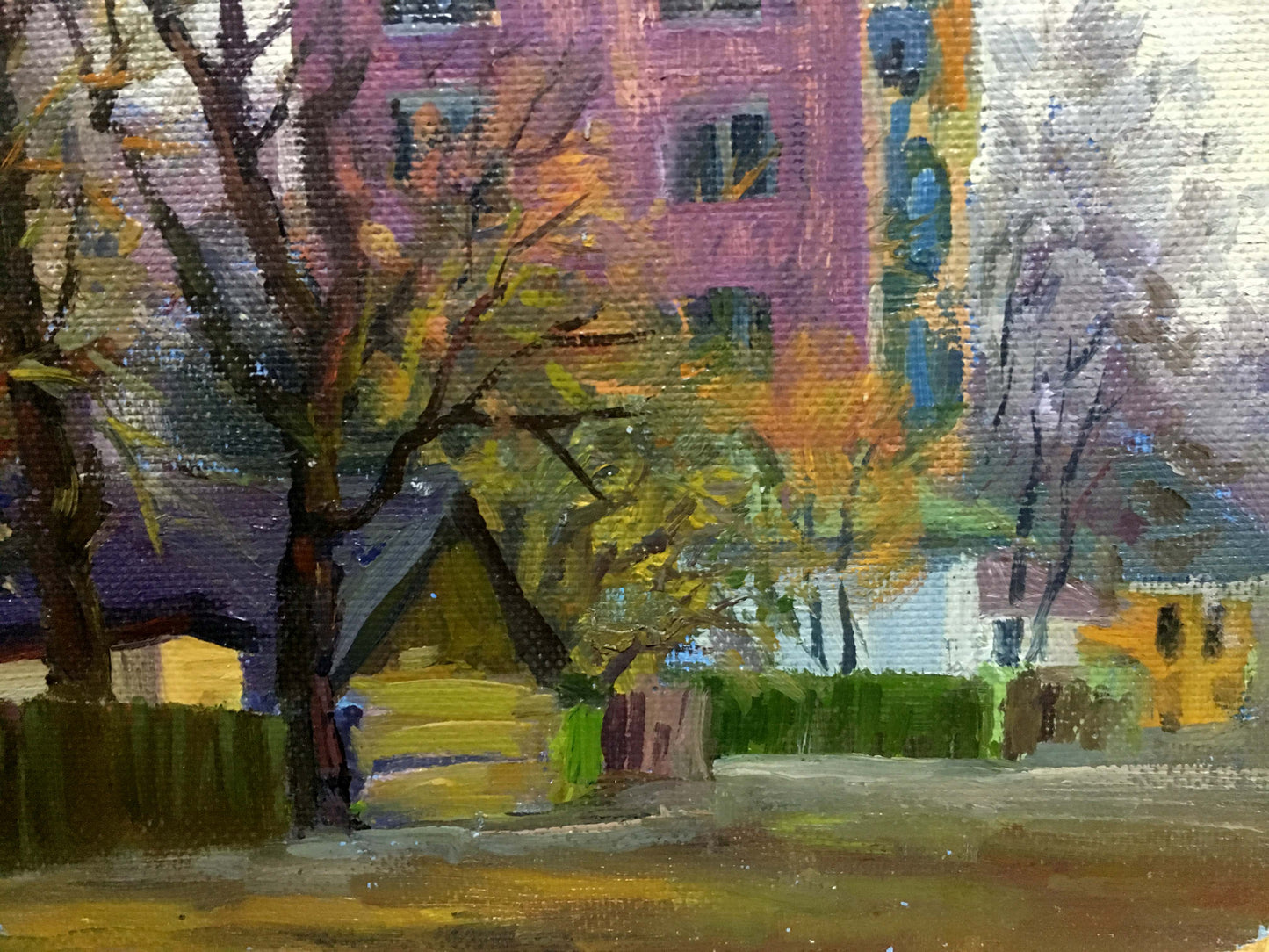 Konotop street oil painting Ivanenko Mikhail Aleksandrovich