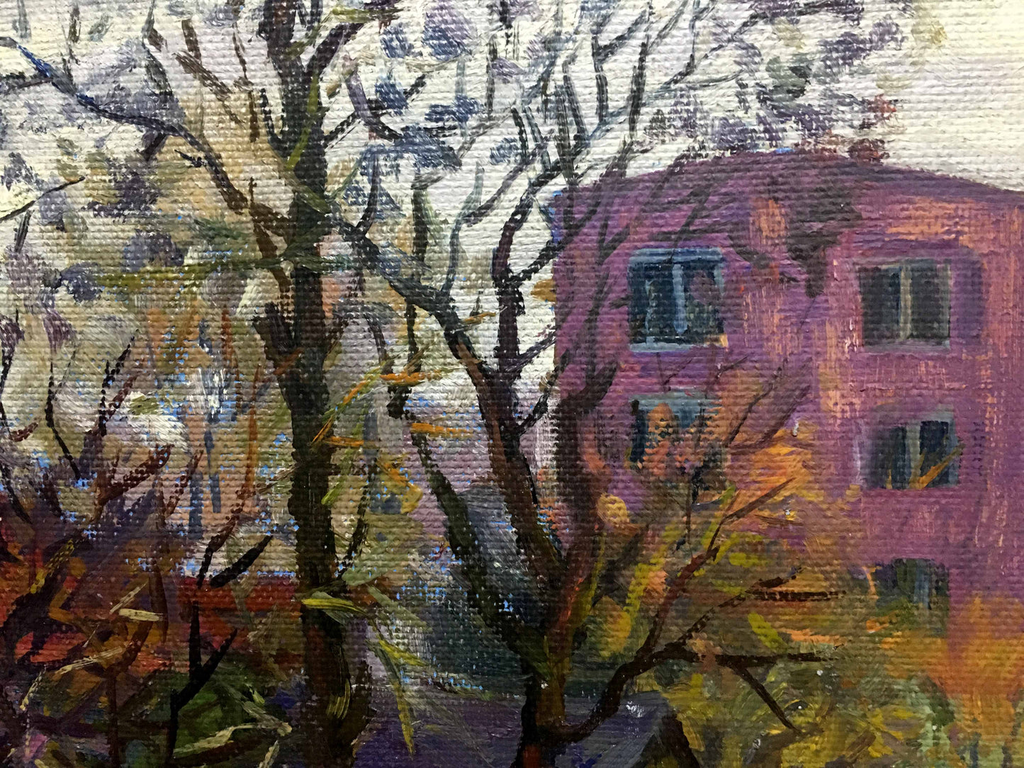 Konotop street oil painting Ivanenko Mikhail Aleksandrovich
