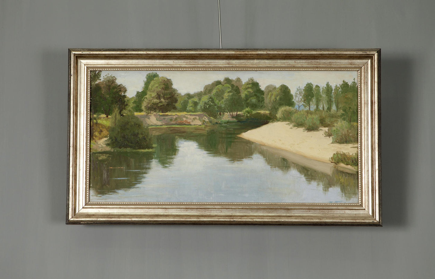 Summer. River Oil Painting