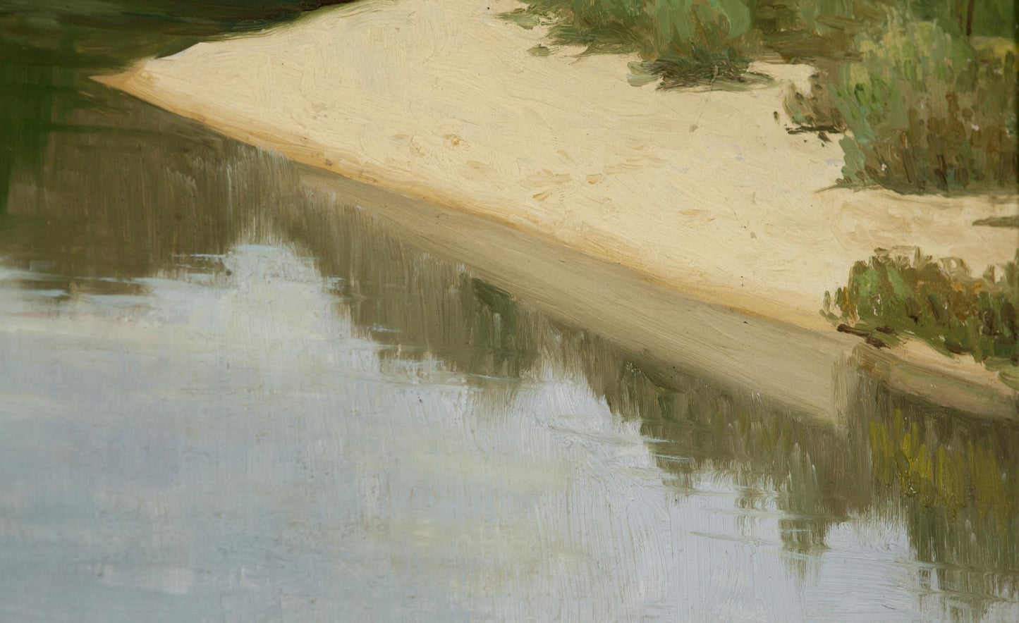 Summer. River Oil Painting