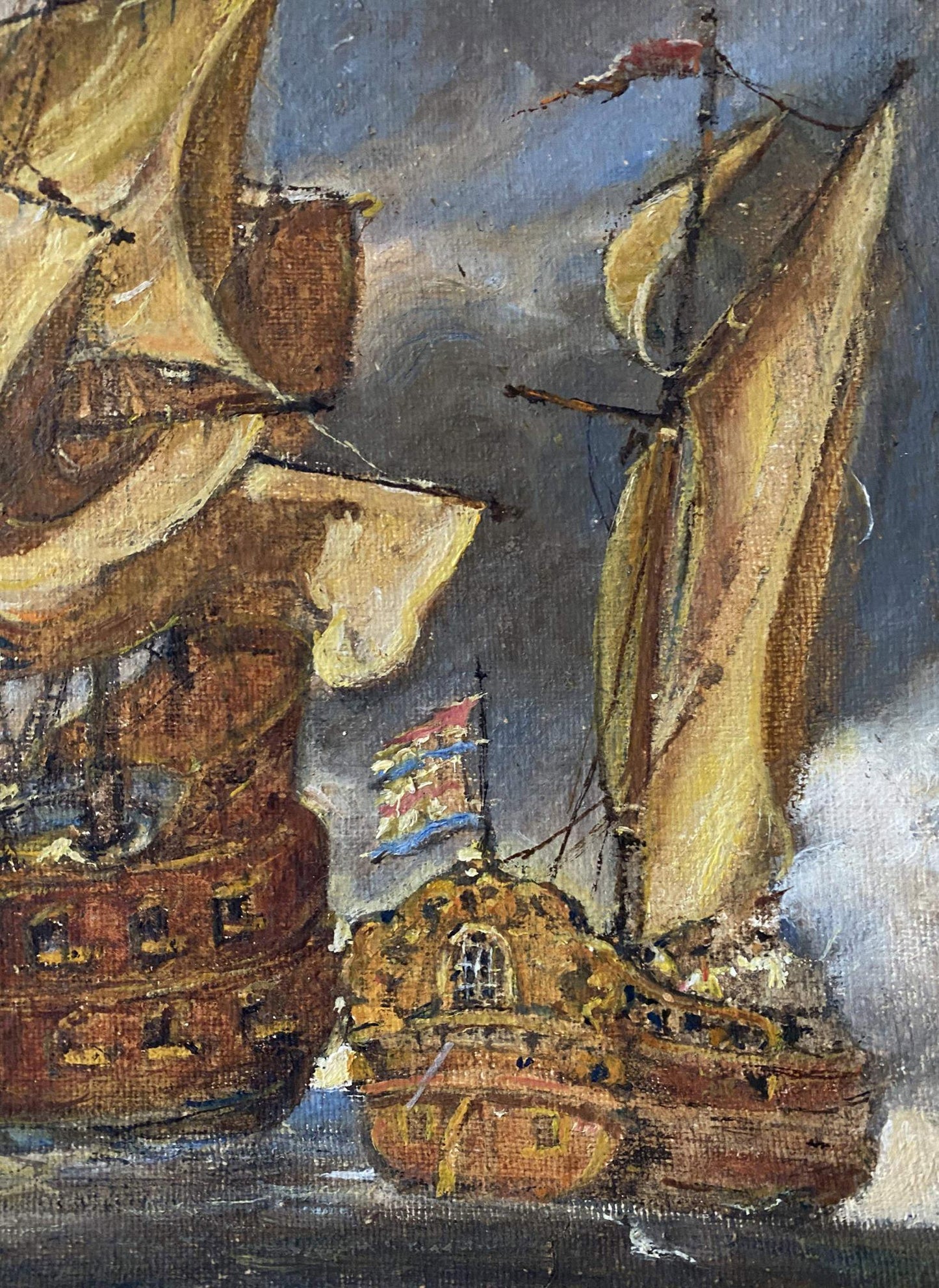 oil ship painting
