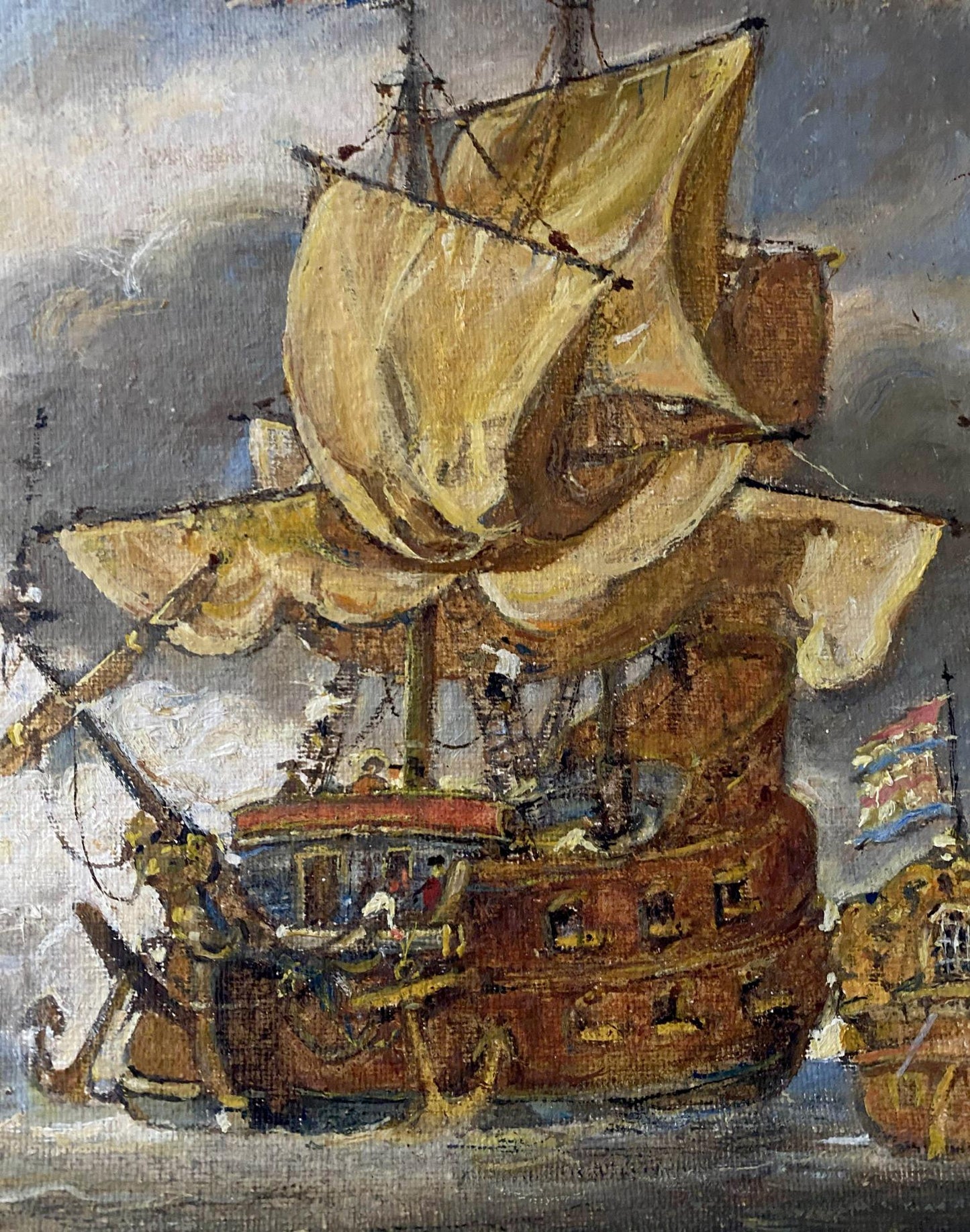ship landscape art