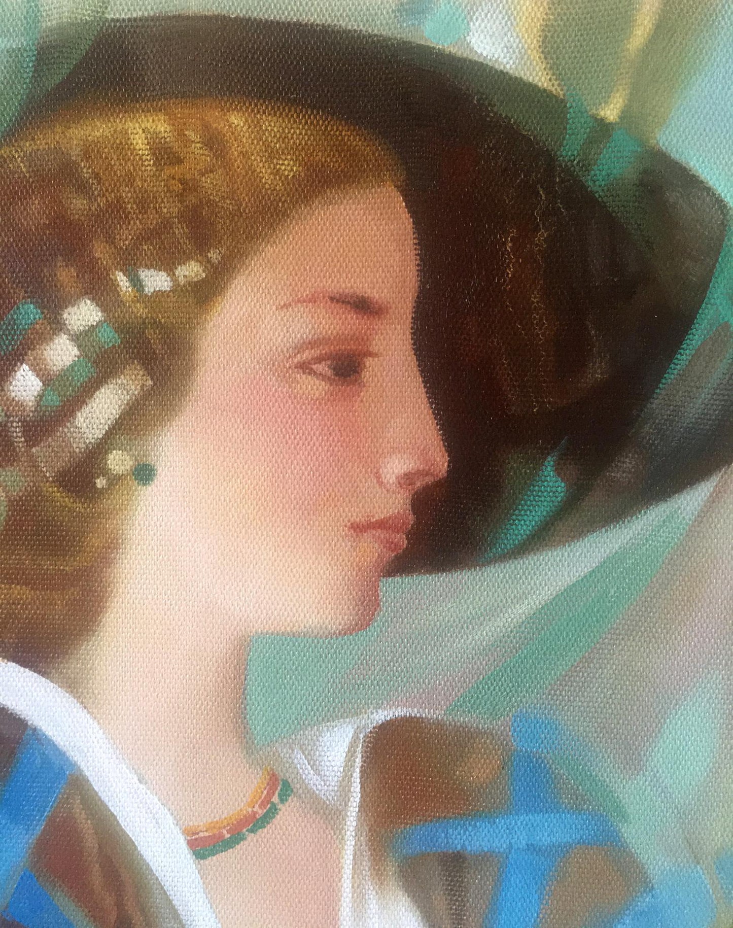Experience "A Moment in Time" through Anatoly Borisovich Tarabanov's abstract oil painting