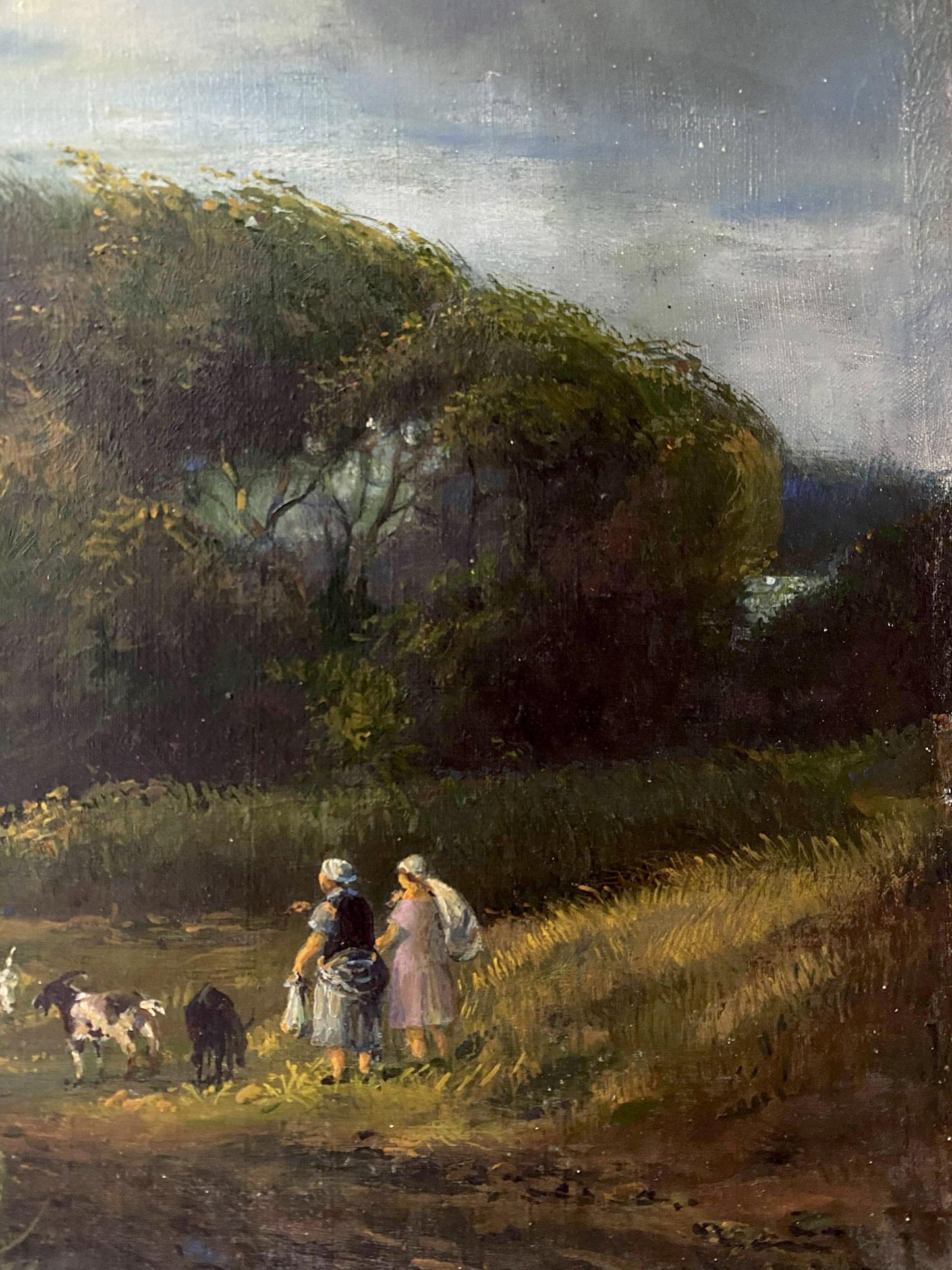 oil people painting
