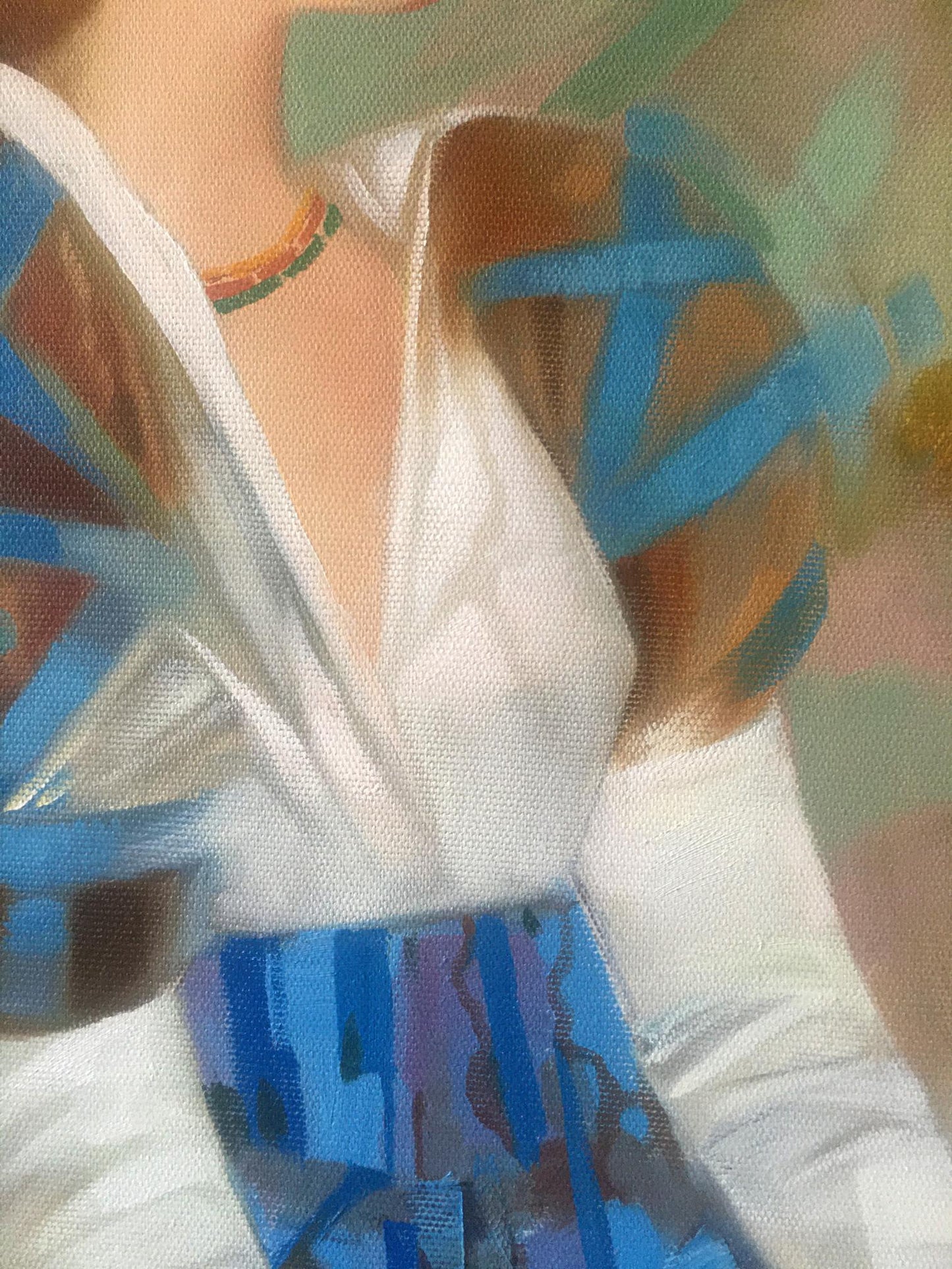 Anatoly Borisovich Tarabanov's "A Moment in Time" in abstract oil painting