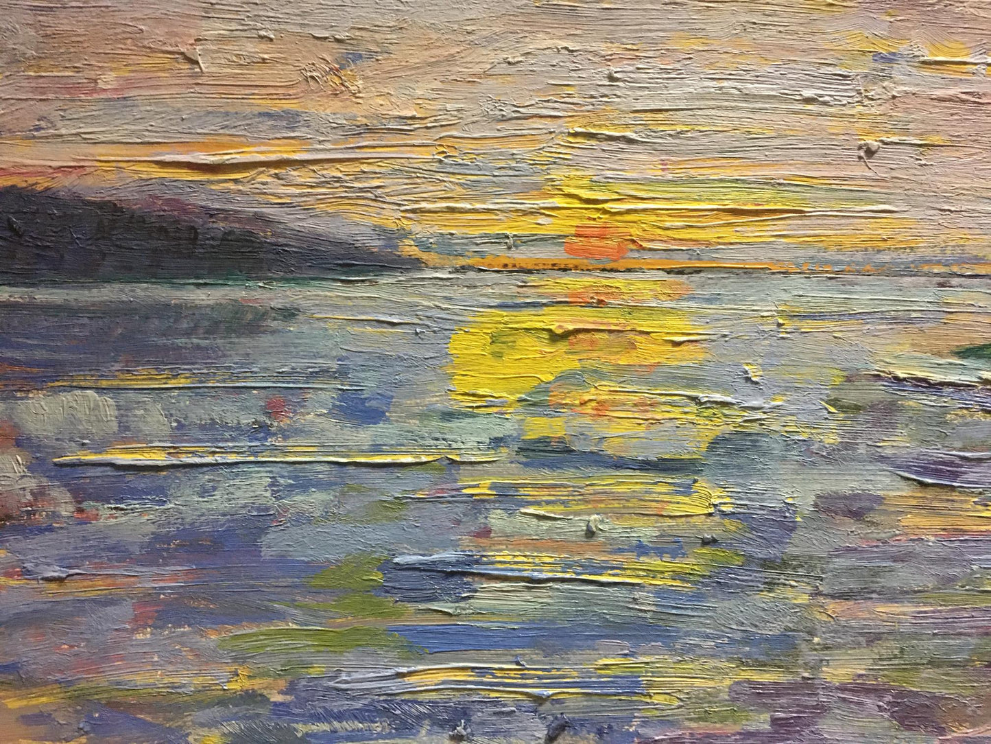 Oil painting Morning Les' T. S.