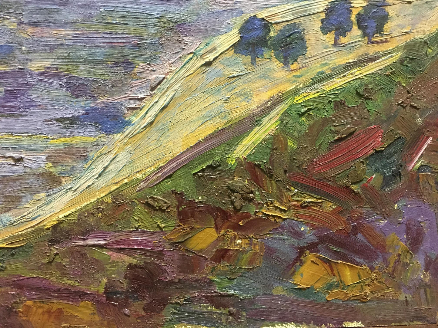 Oil painting Morning Les' T. S.