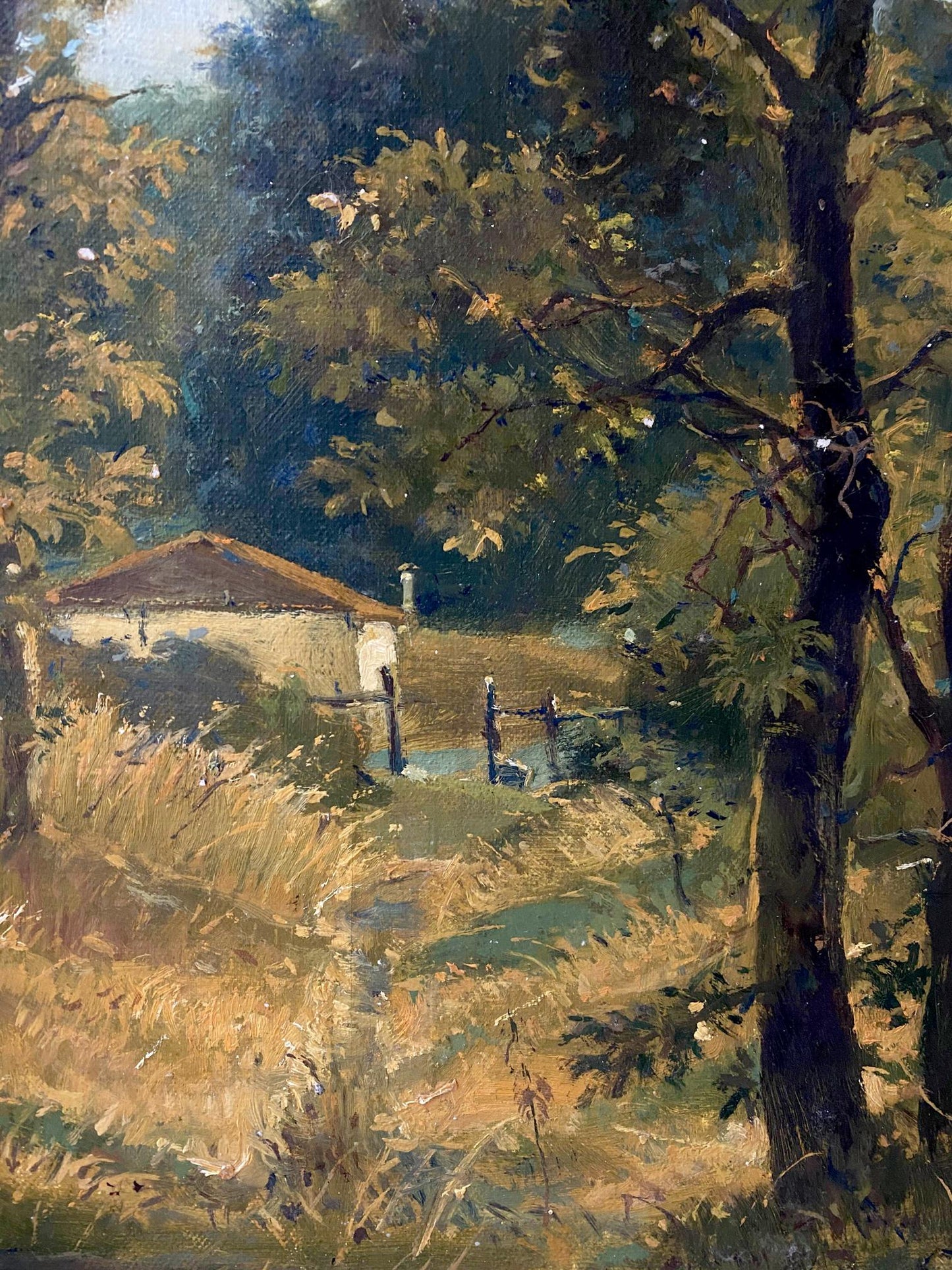 oil landscape summer