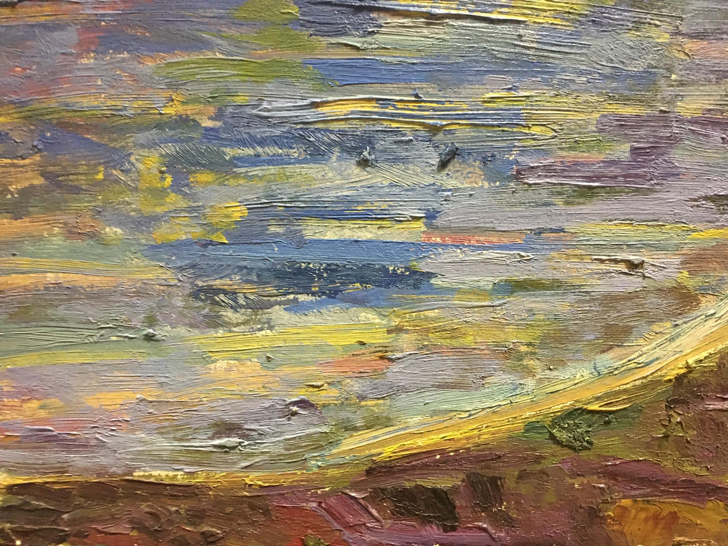 Oil painting Morning Les' T. S.