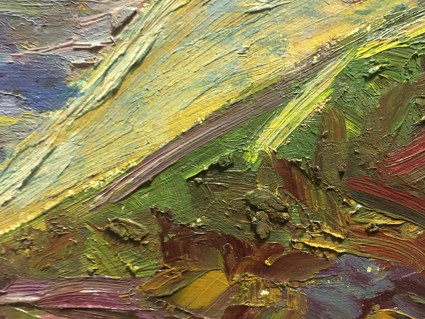 Oil painting Morning Les' T. S.