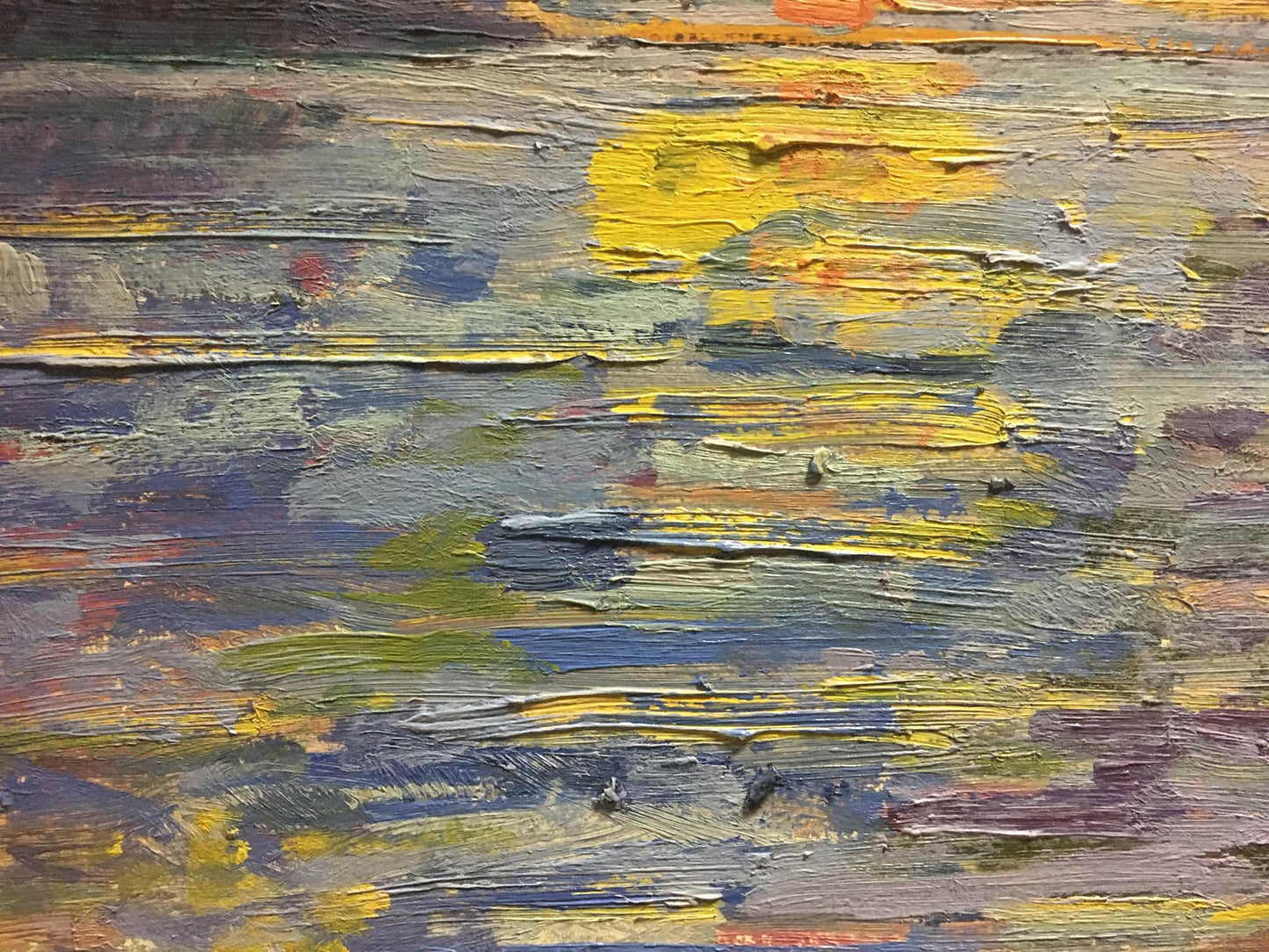 Oil painting Morning Les' T. S.