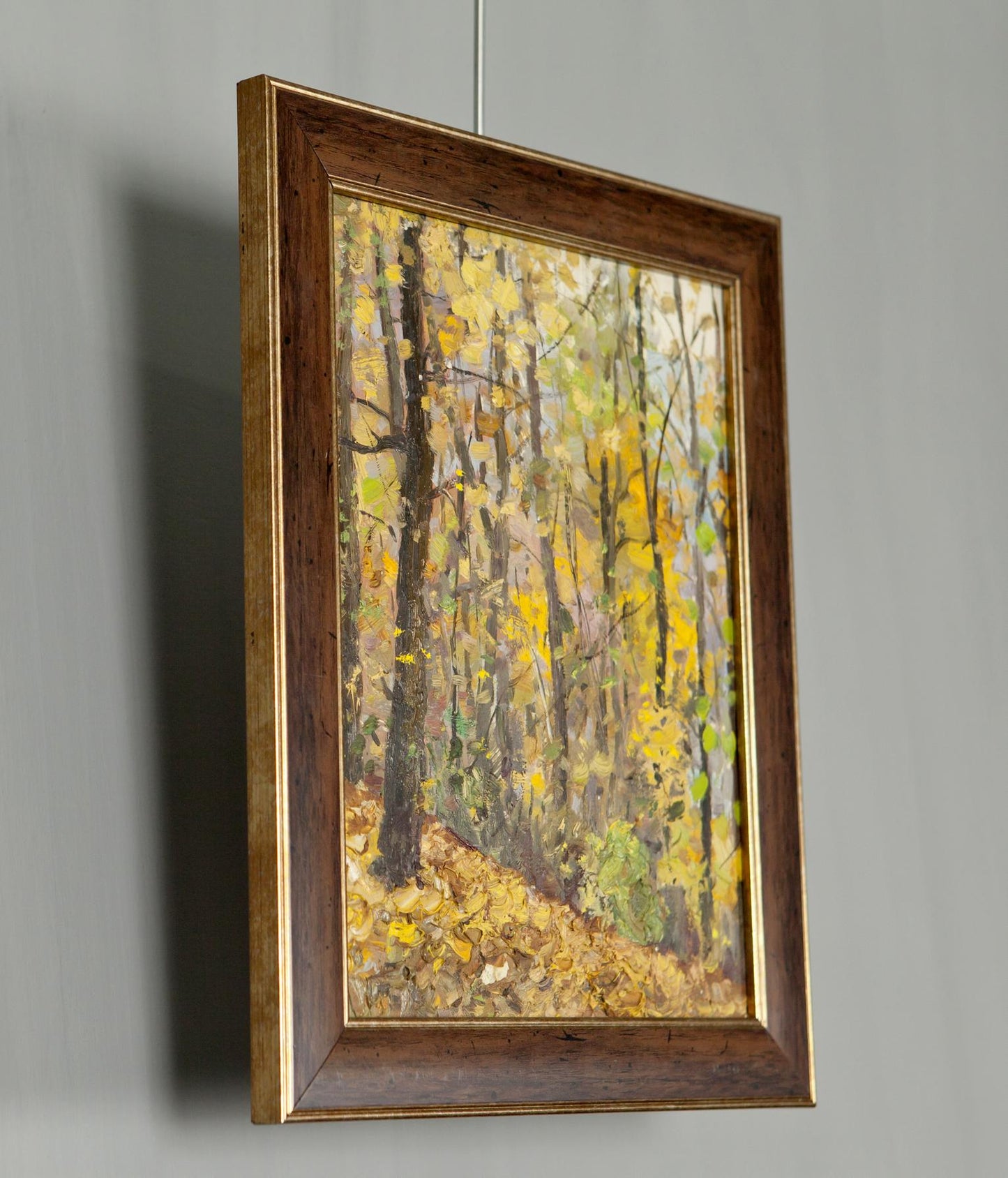 Autumn Landscape, Antique Painting Original