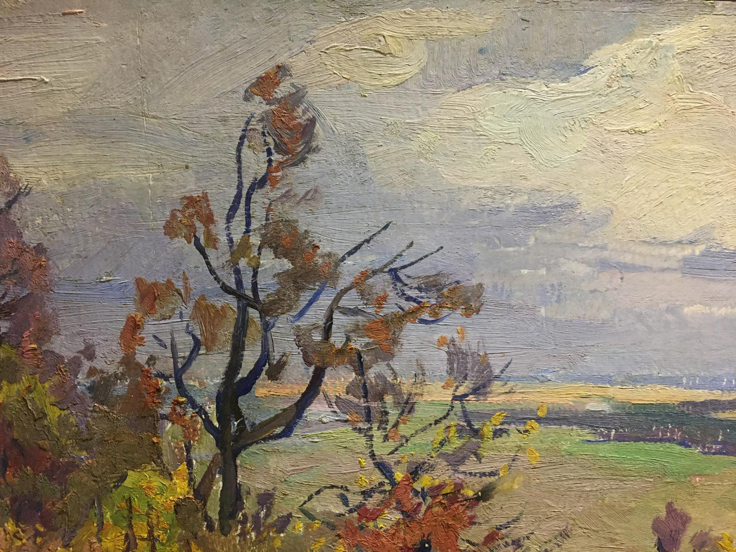 Oil painting Autumn day Gantman Moses Faybovich