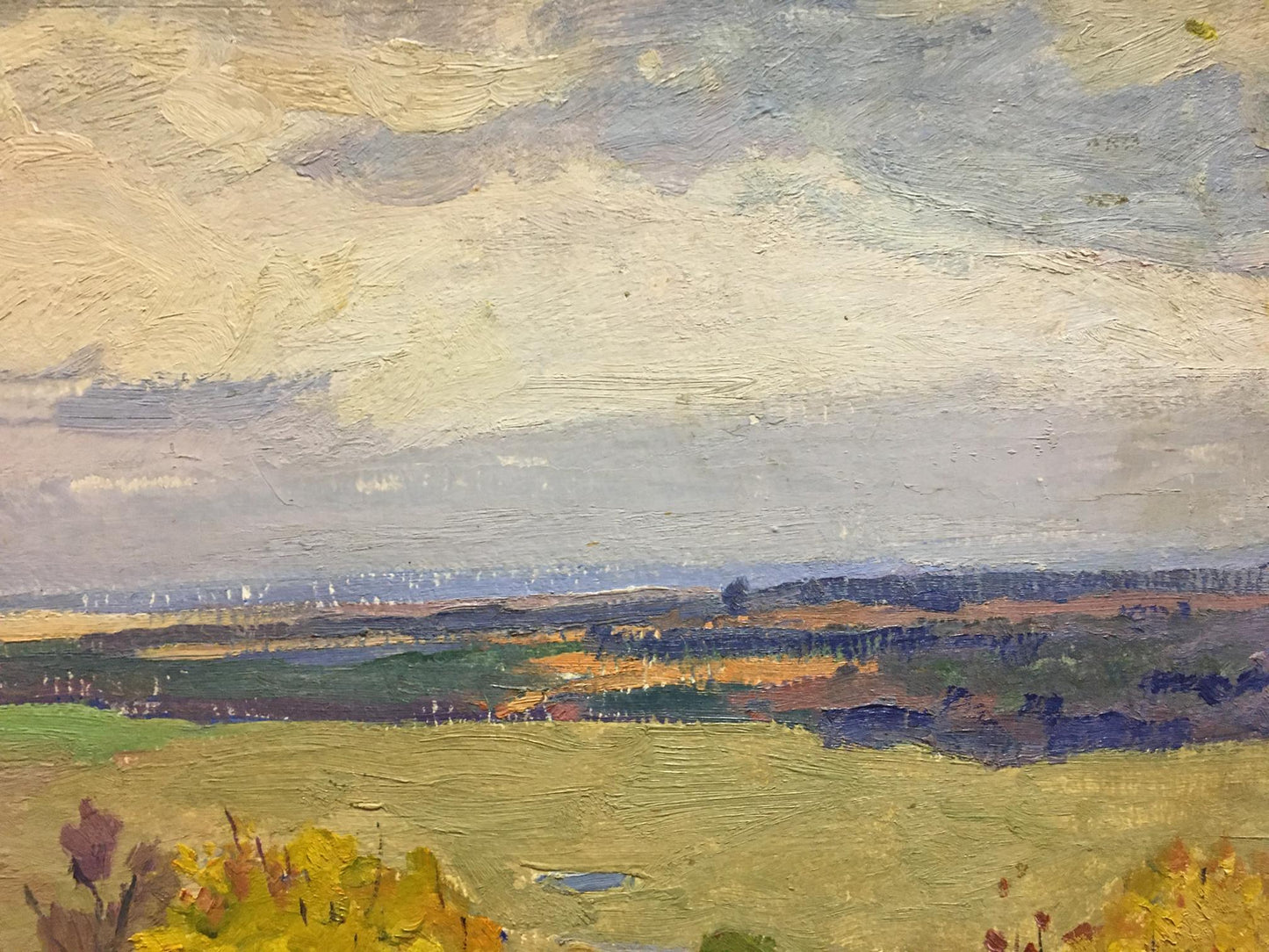 Oil painting Autumn day Gantman Moses Faybovich