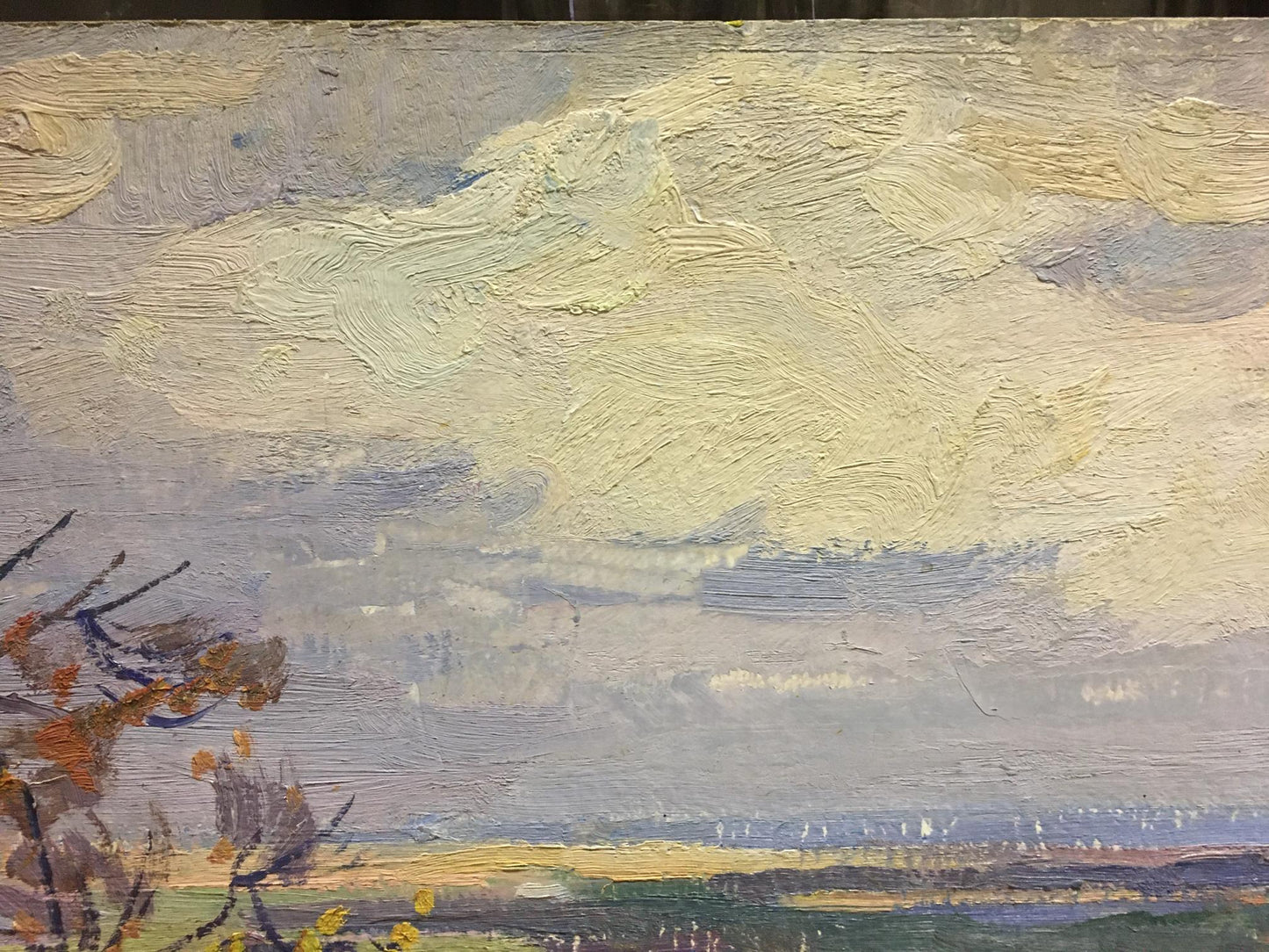 Oil painting Autumn day Gantman Moses Faybovich