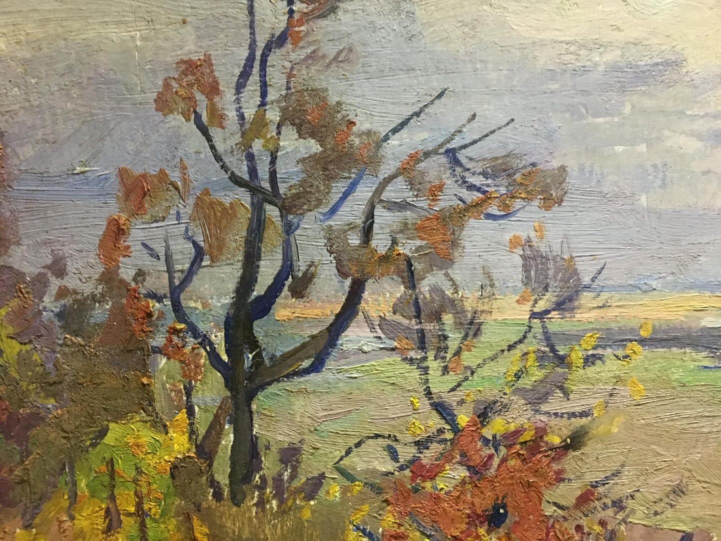 Oil painting Autumn day Gantman Moses Faybovich