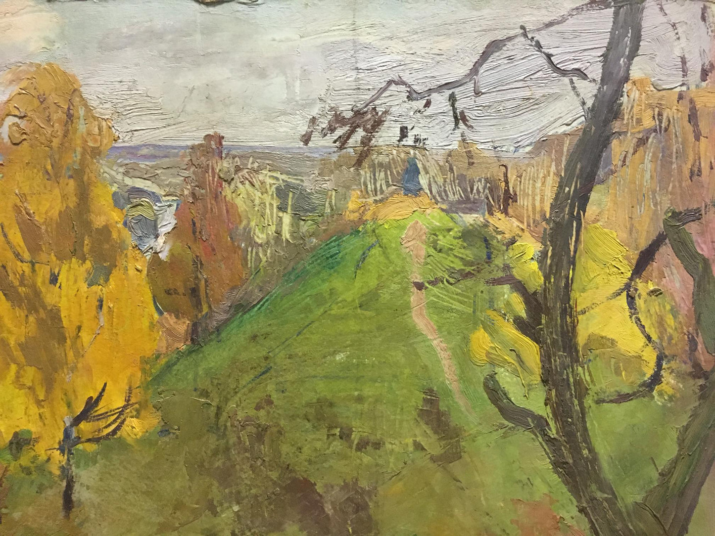 Oil painting At the hill Gantman Moses Faybovich
