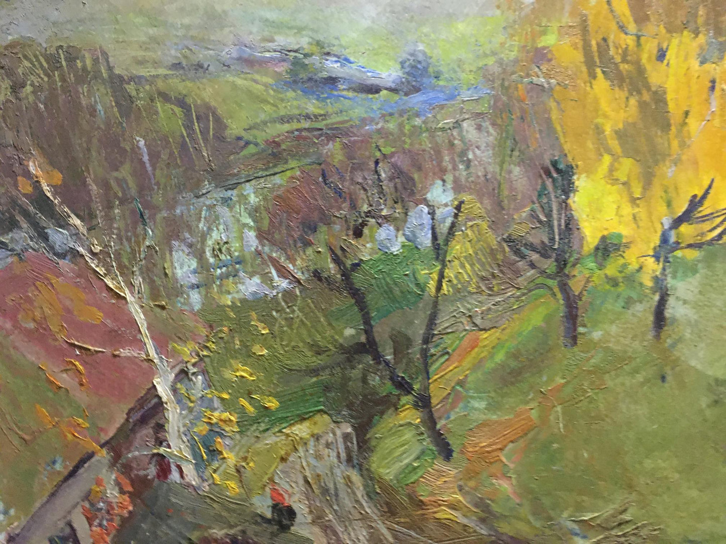 Oil painting At the hill Gantman Moses Faybovich