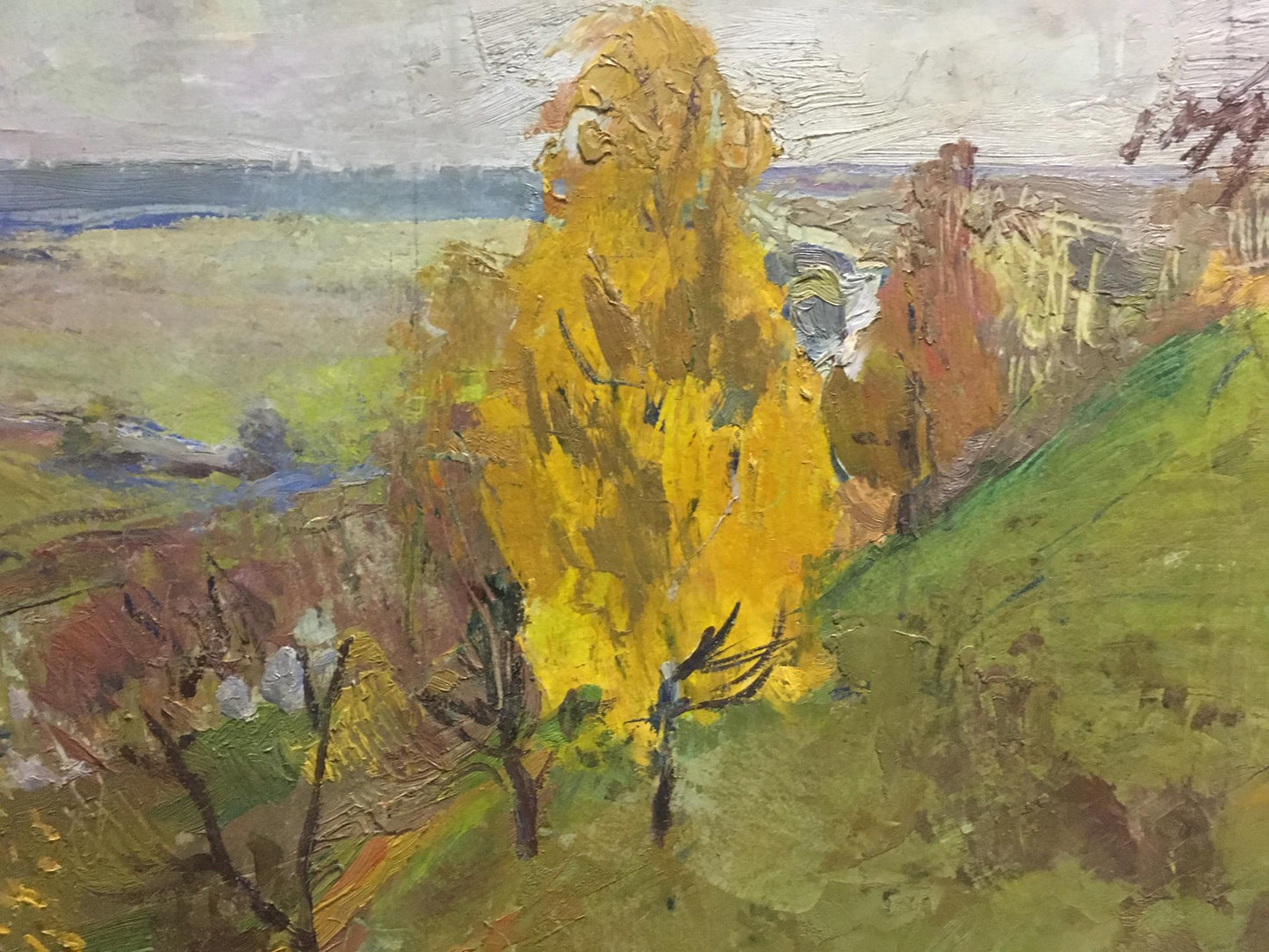 Oil painting At the hill Gantman Moses Faybovich