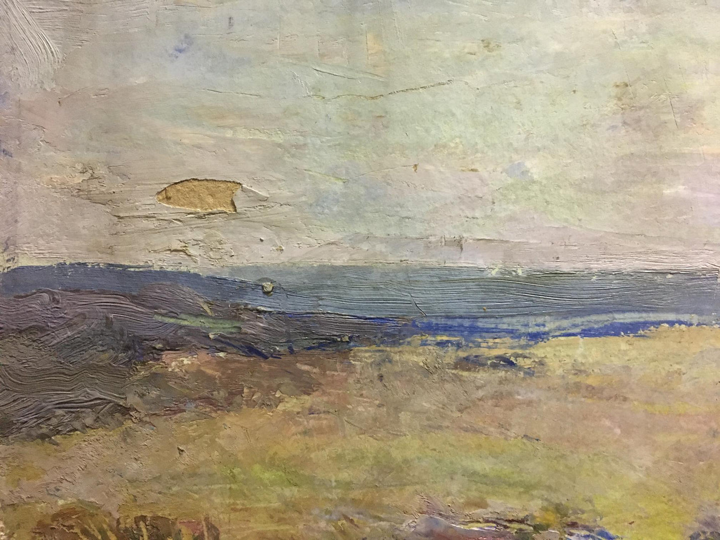Oil painting At the hill Gantman Moses Faybovich