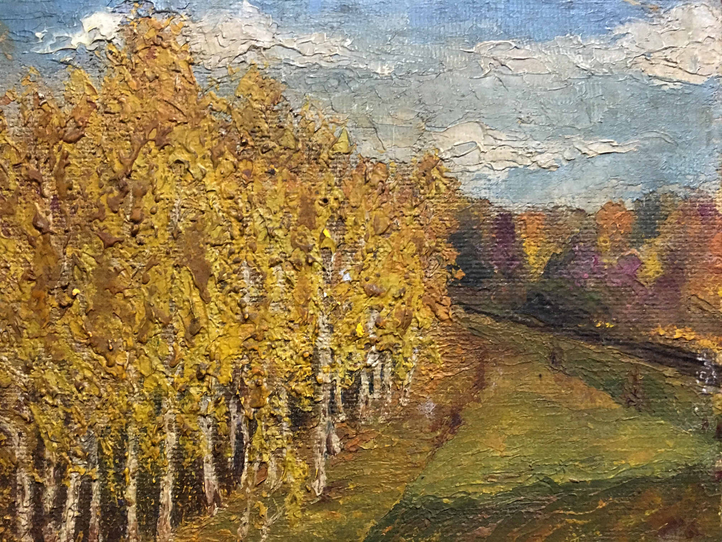 Golden Autumn oil artwork