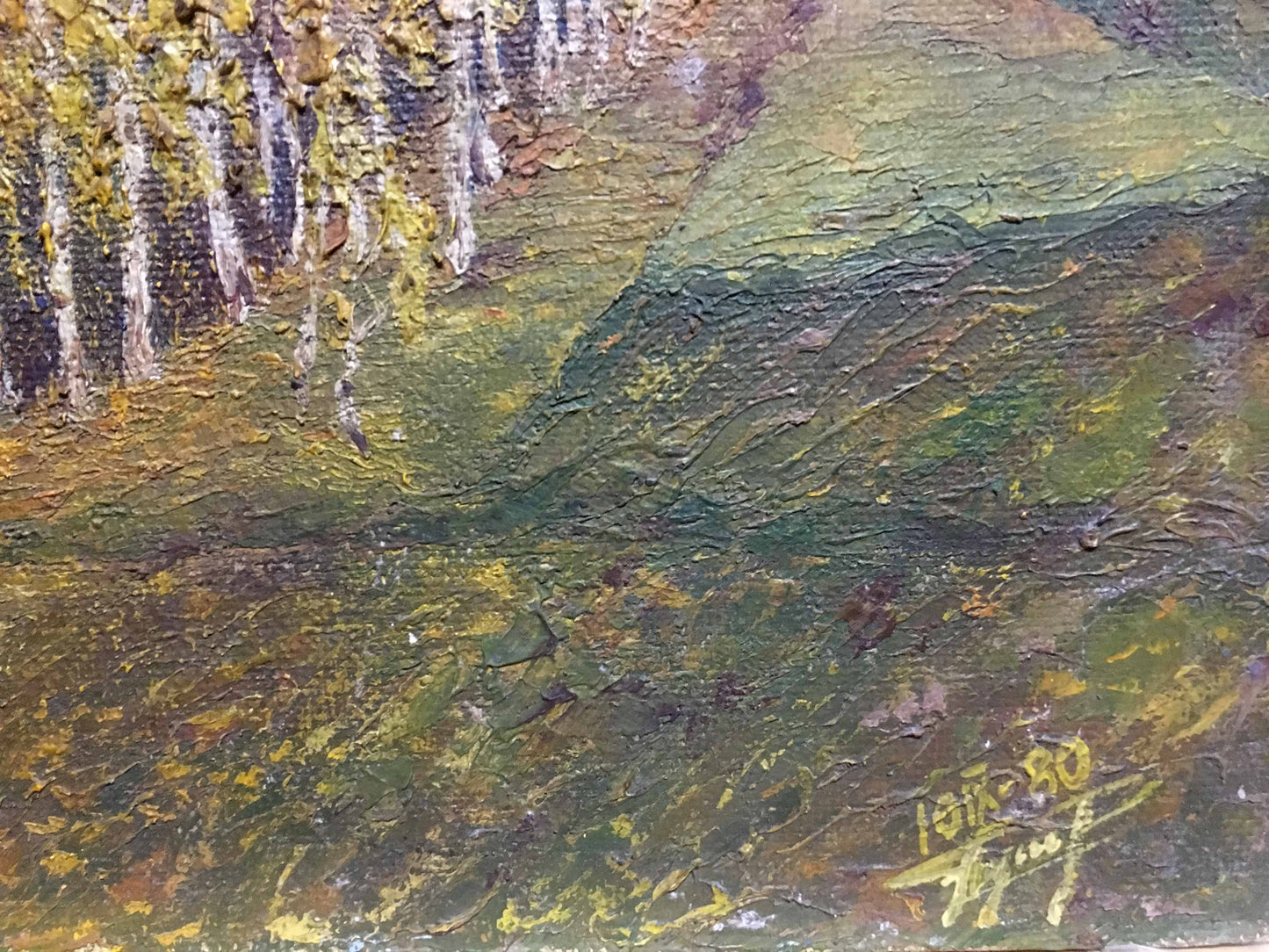 Golden Autumn rendered in oil