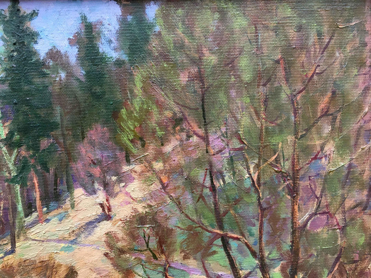 Spring oil painting