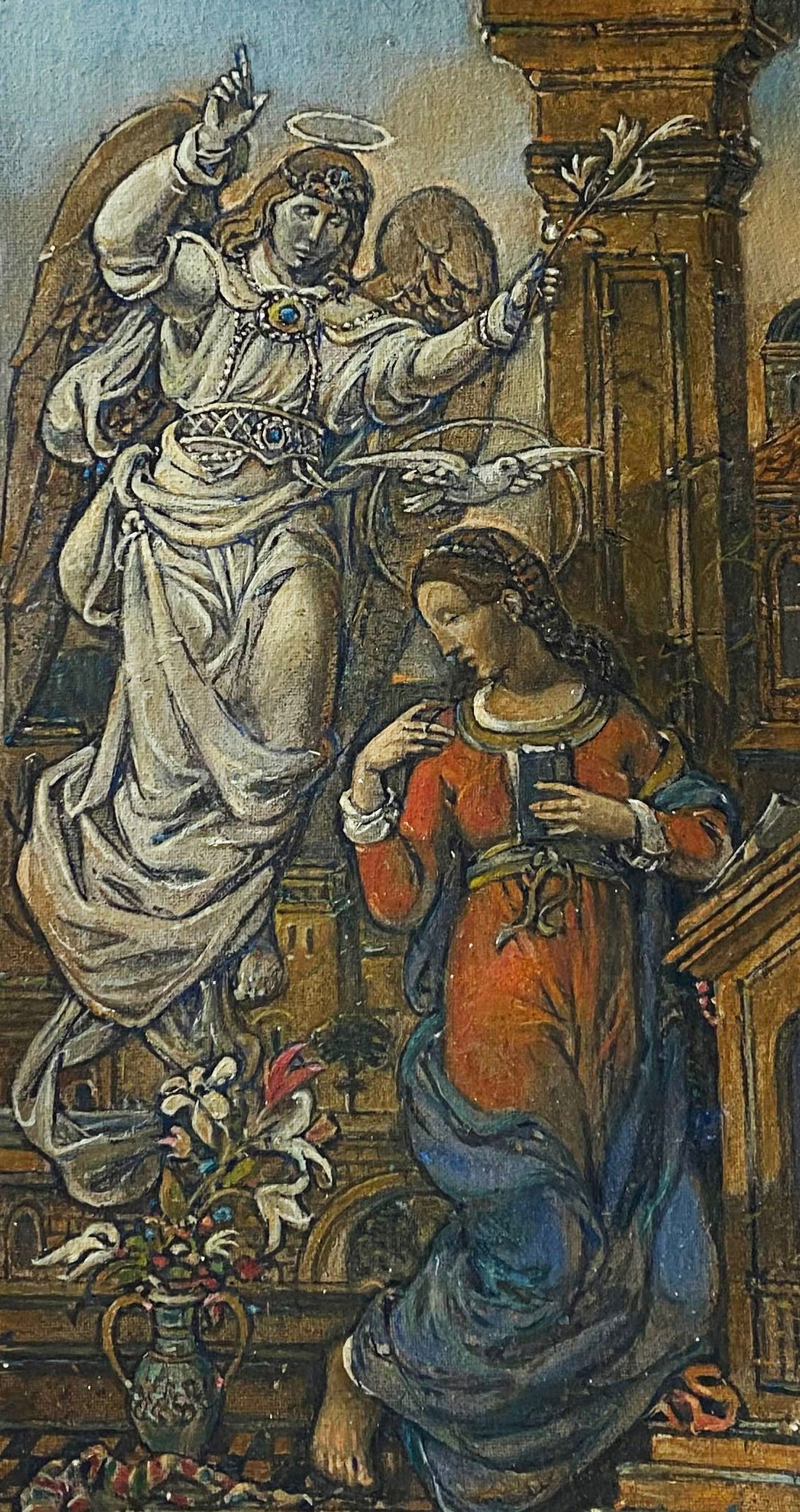 Oil painting Annunciation Litvinov Oleg Arkad'yevich