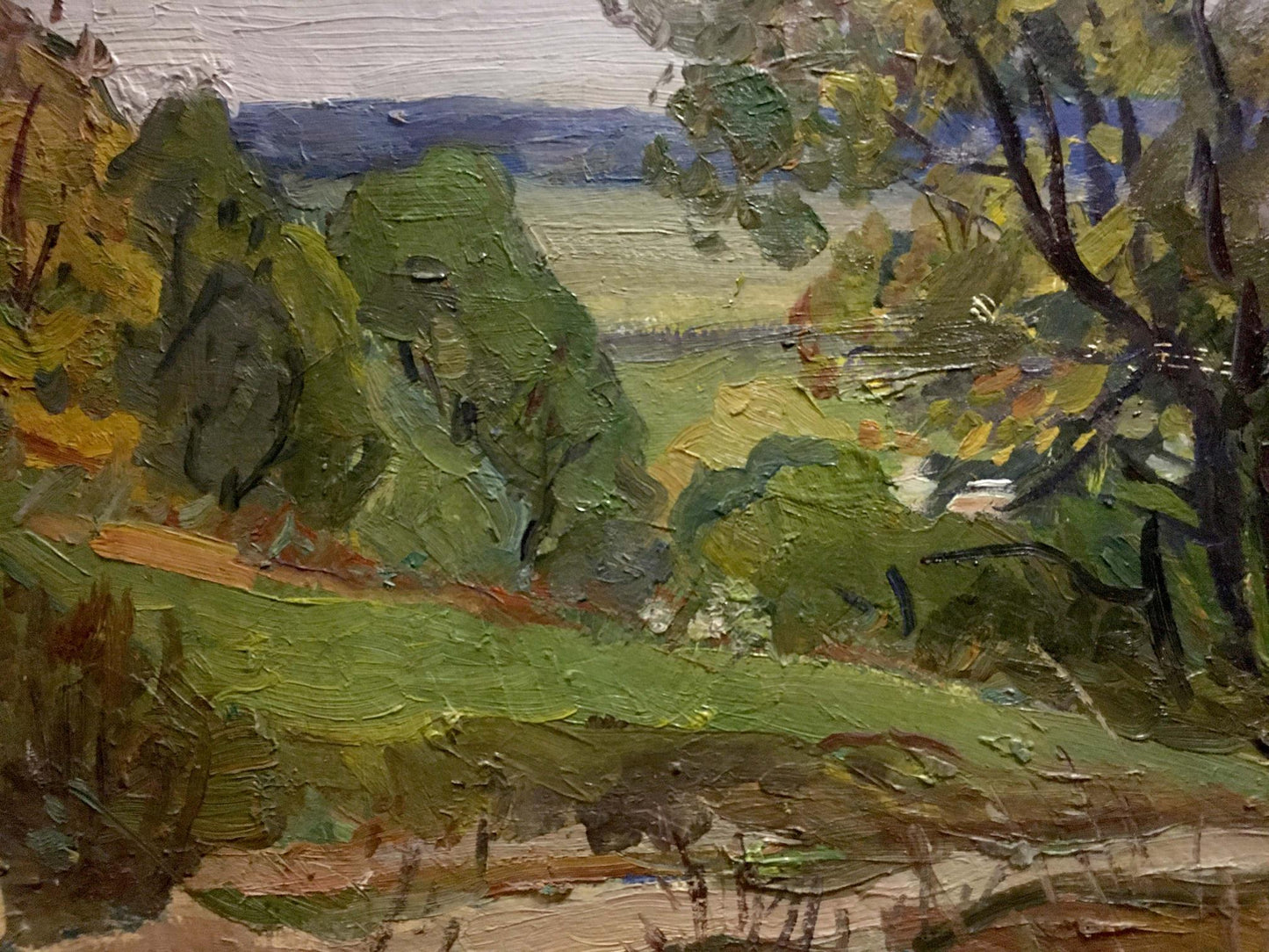 Oil painting Old big tree Unknown artist