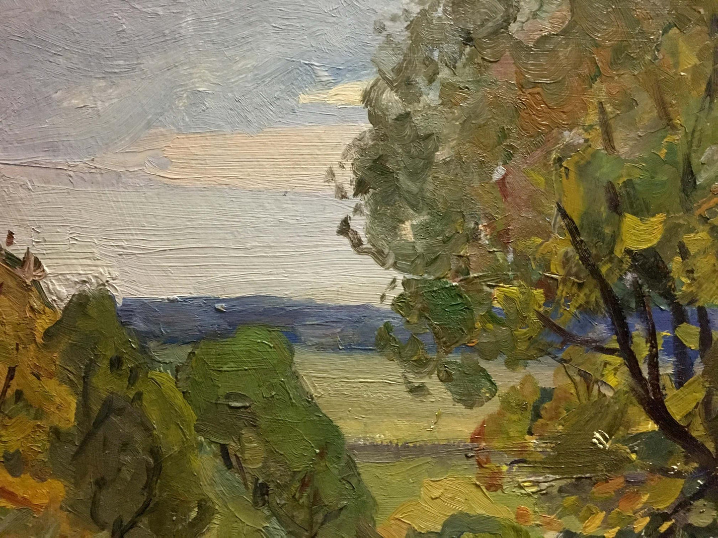 Oil painting Old big tree Unknown artist