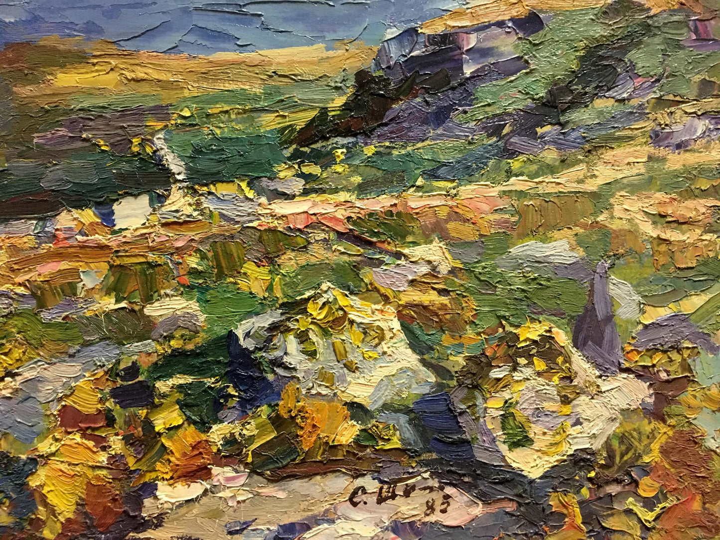 Oil painting Mountain landscape Shapovalov Sergey Gavrilovich