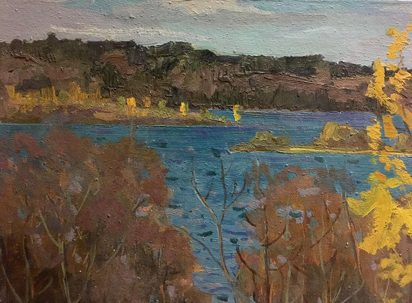 Oil painting By the river Korostelev Vladimir Alexandrovich