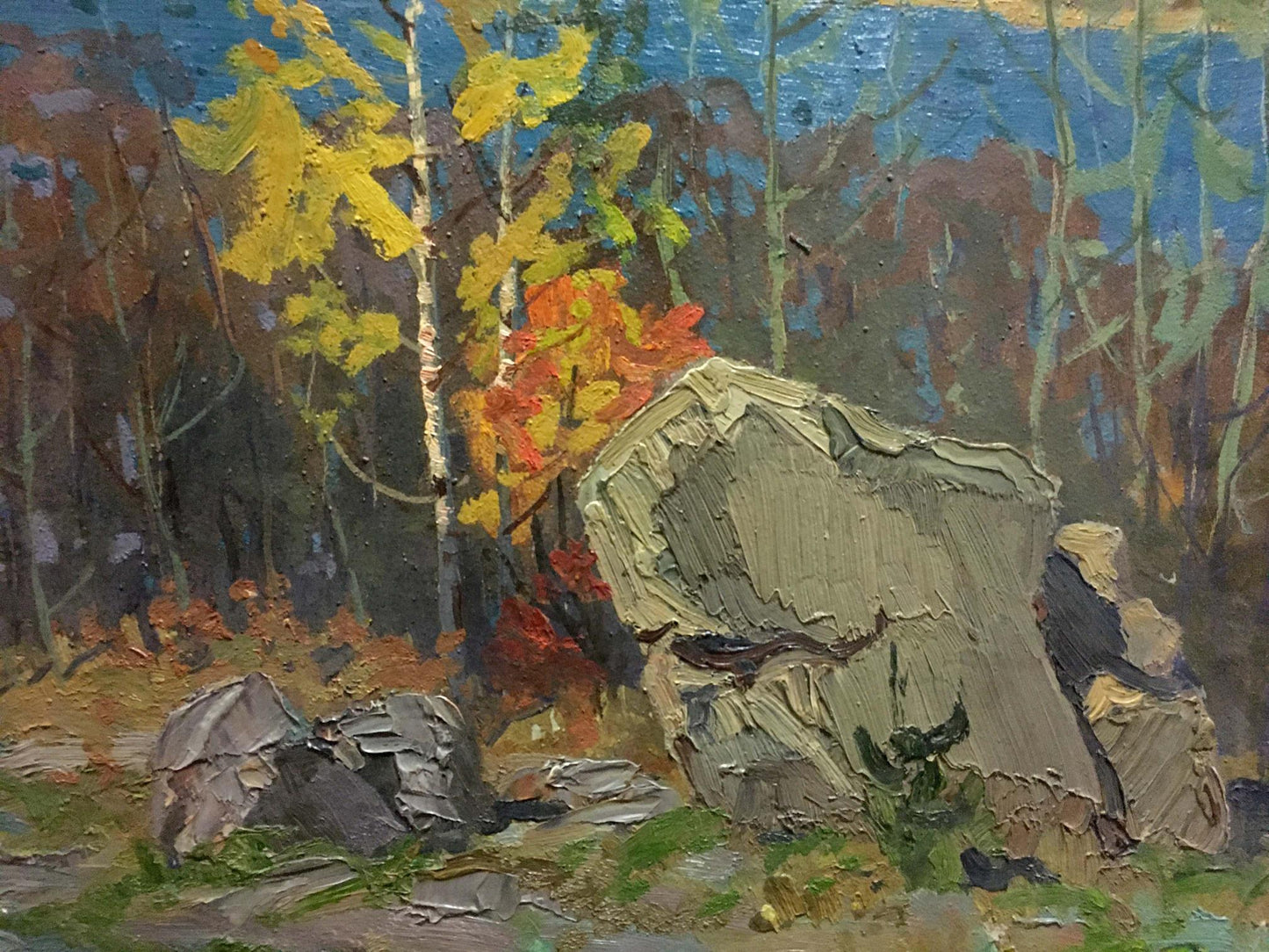 Oil painting By the river Korostelev Vladimir Alexandrovich
