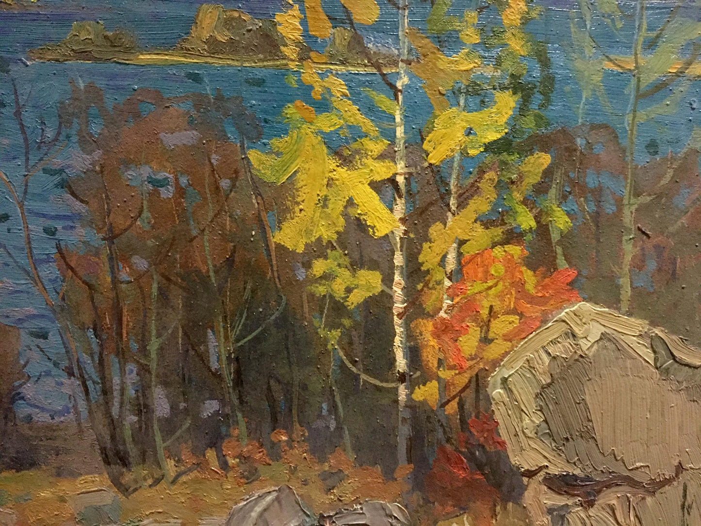 Oil painting By the river Korostelev Vladimir Alexandrovich