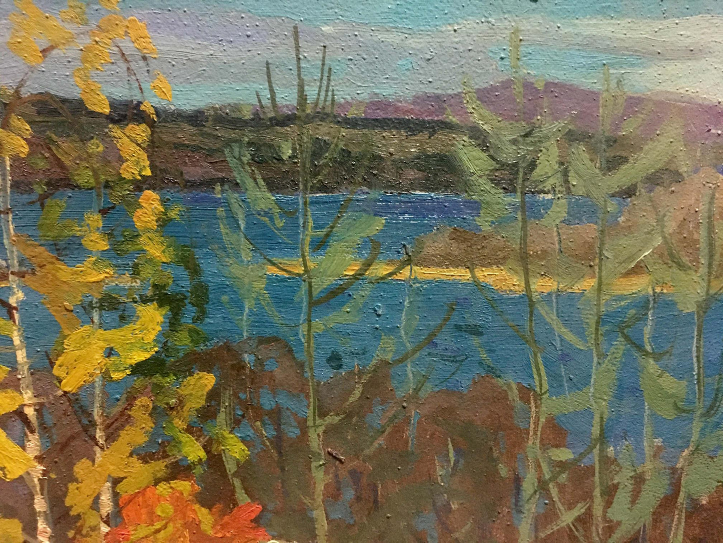 Oil painting By the river Korostelev Vladimir Alexandrovich