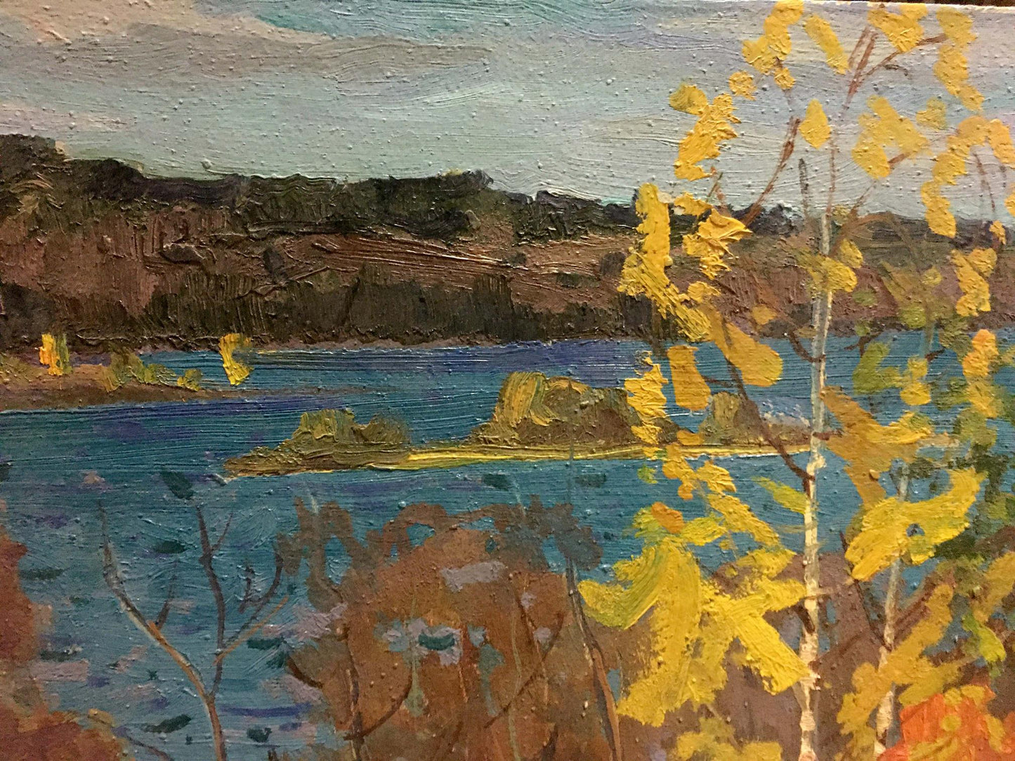 Oil painting By the river Korostelev Vladimir Alexandrovich