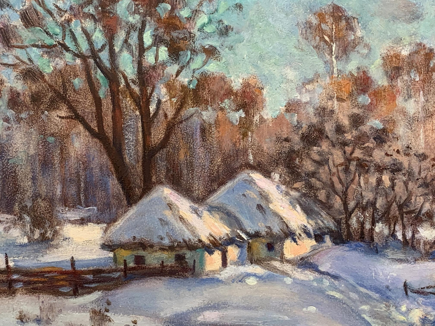 Oil painting Winter days Valery Kupriyanovich Zosenko