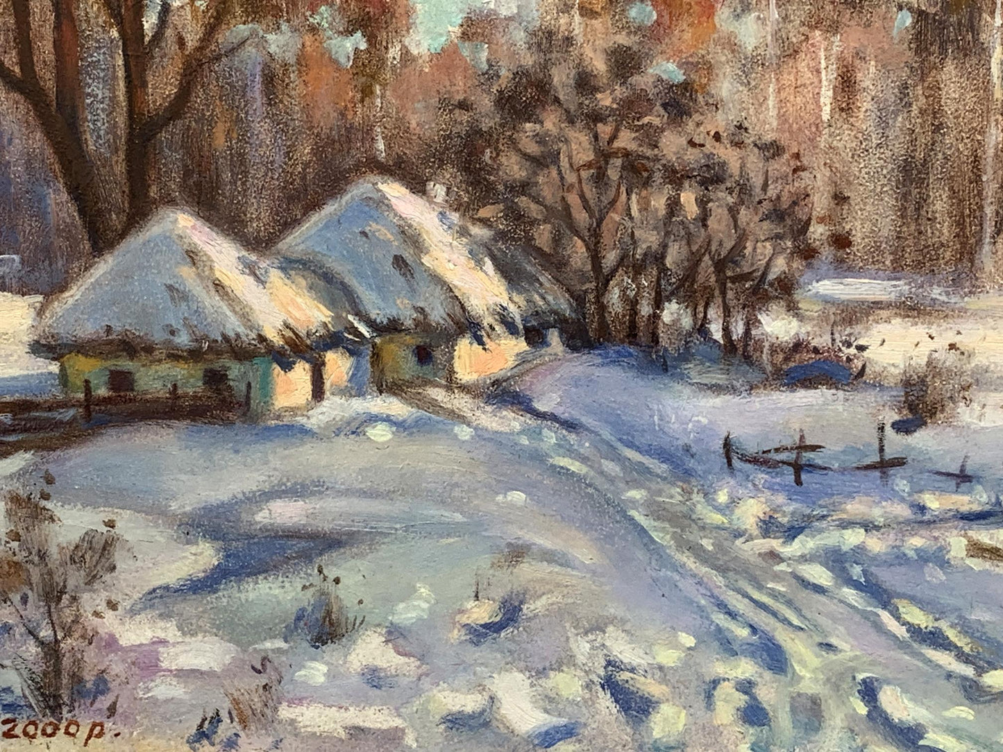 Oil painting Winter days Valery Kupriyanovich Zosenko