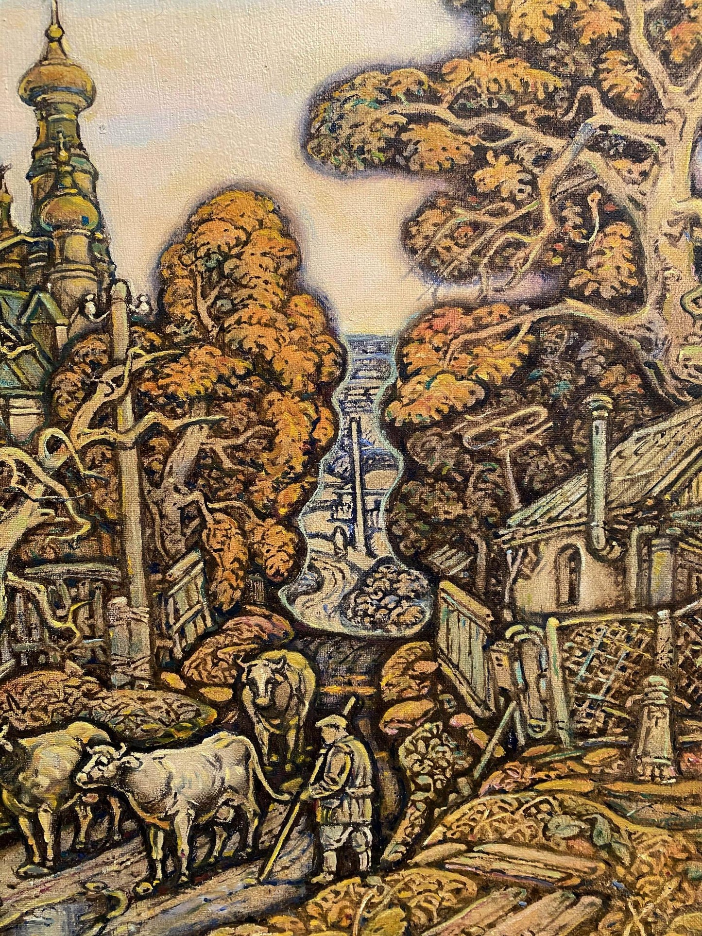 Oil painting Autumn, province Litvinov Oleg Arkad'yevich