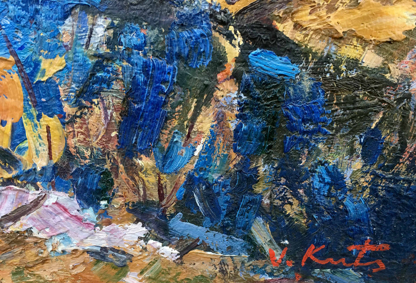 The last day oil painting