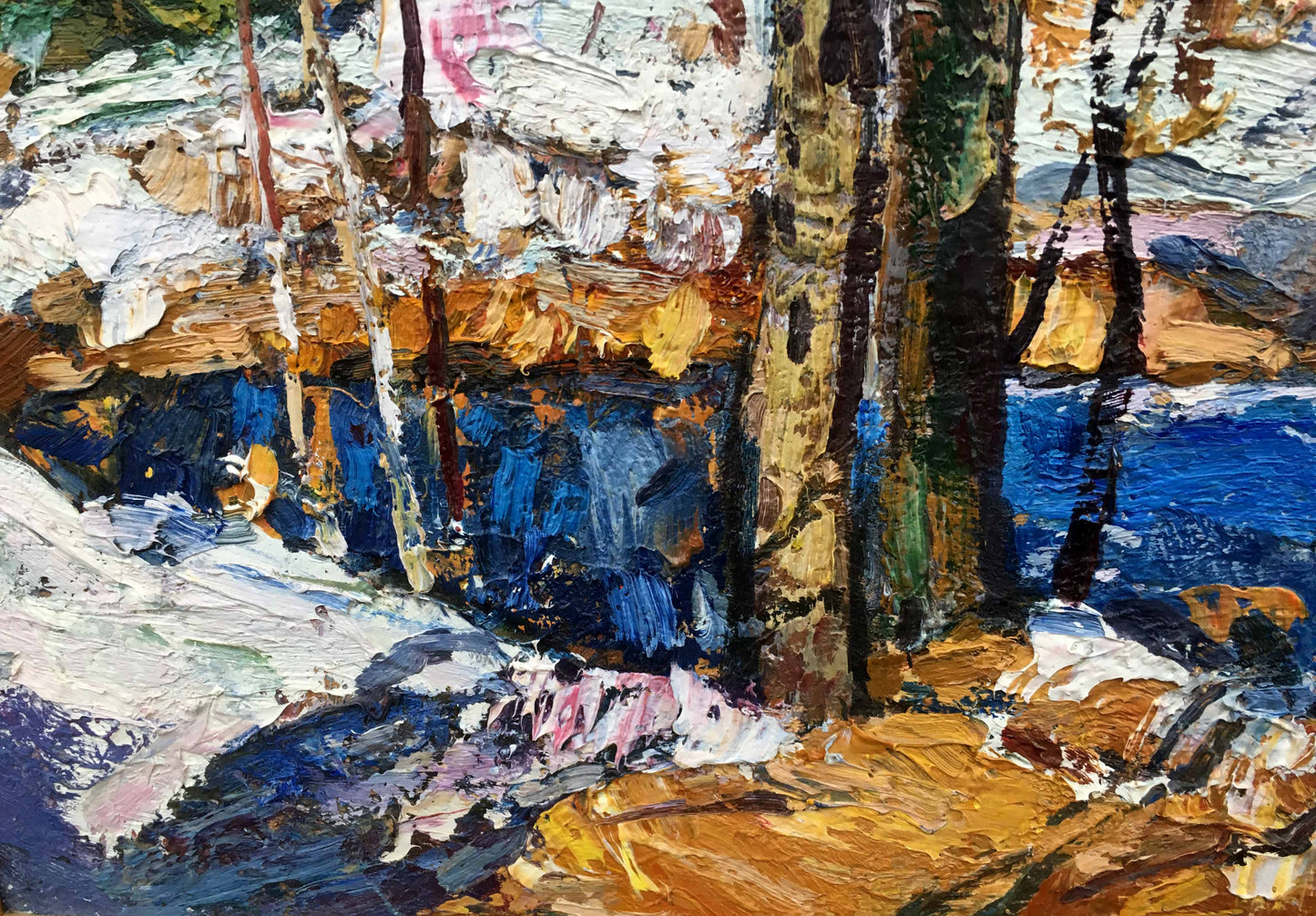 The last day oil painting