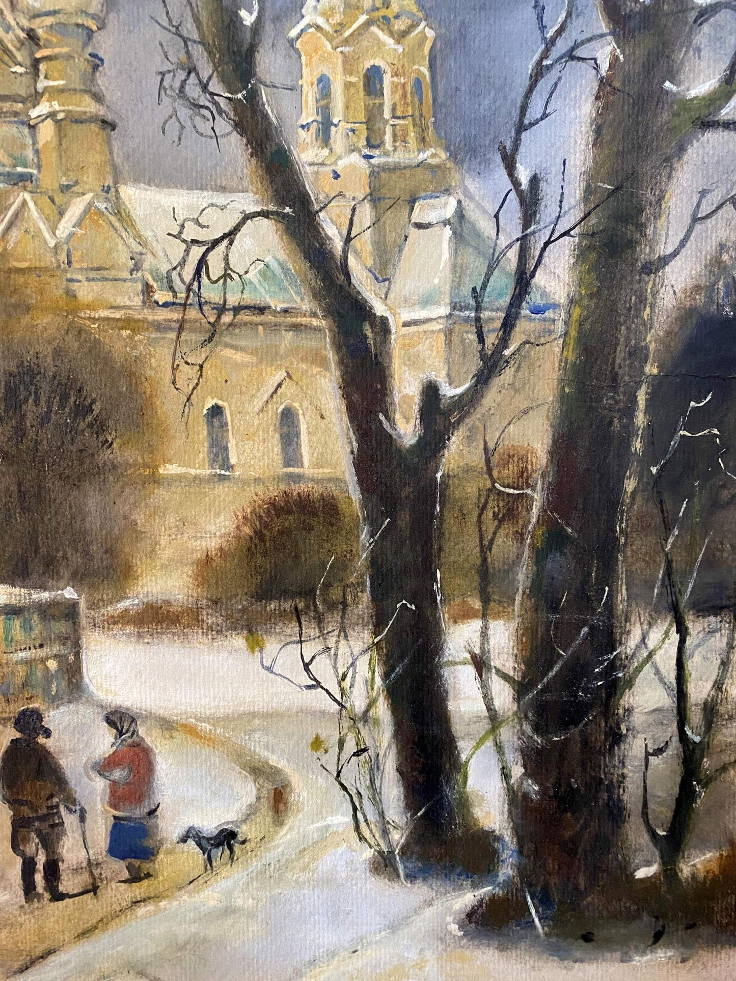 In Winter 2013: An evocative oil painting by Oleg Arkad'yevich Litvinov