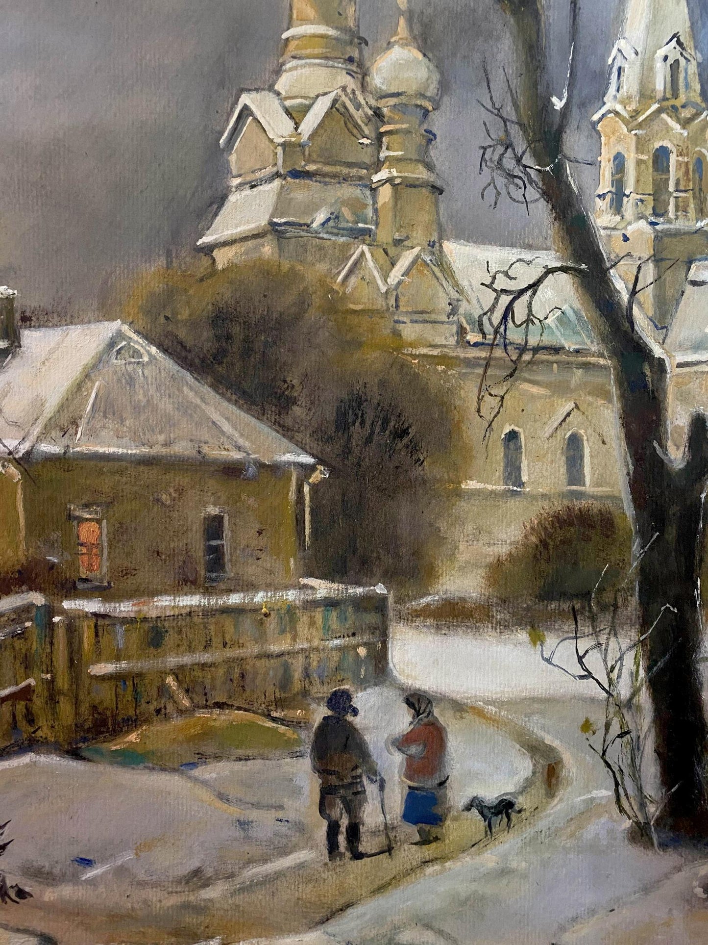 Oil painting In winter 2013 Litvinov Oleg Arkad'yevich