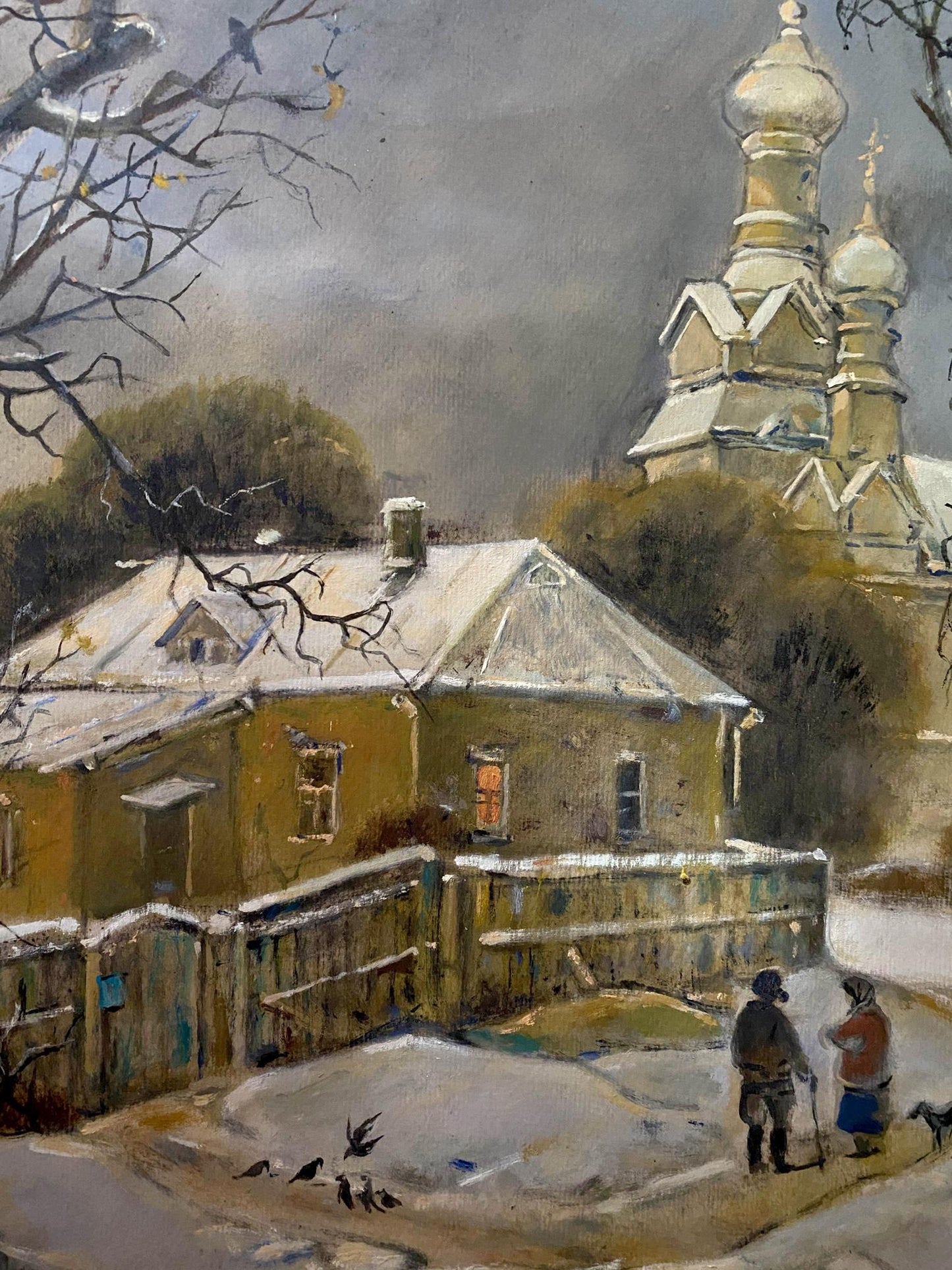 Oil painting In winter 2013 Litvinov Oleg Arkad'yevich