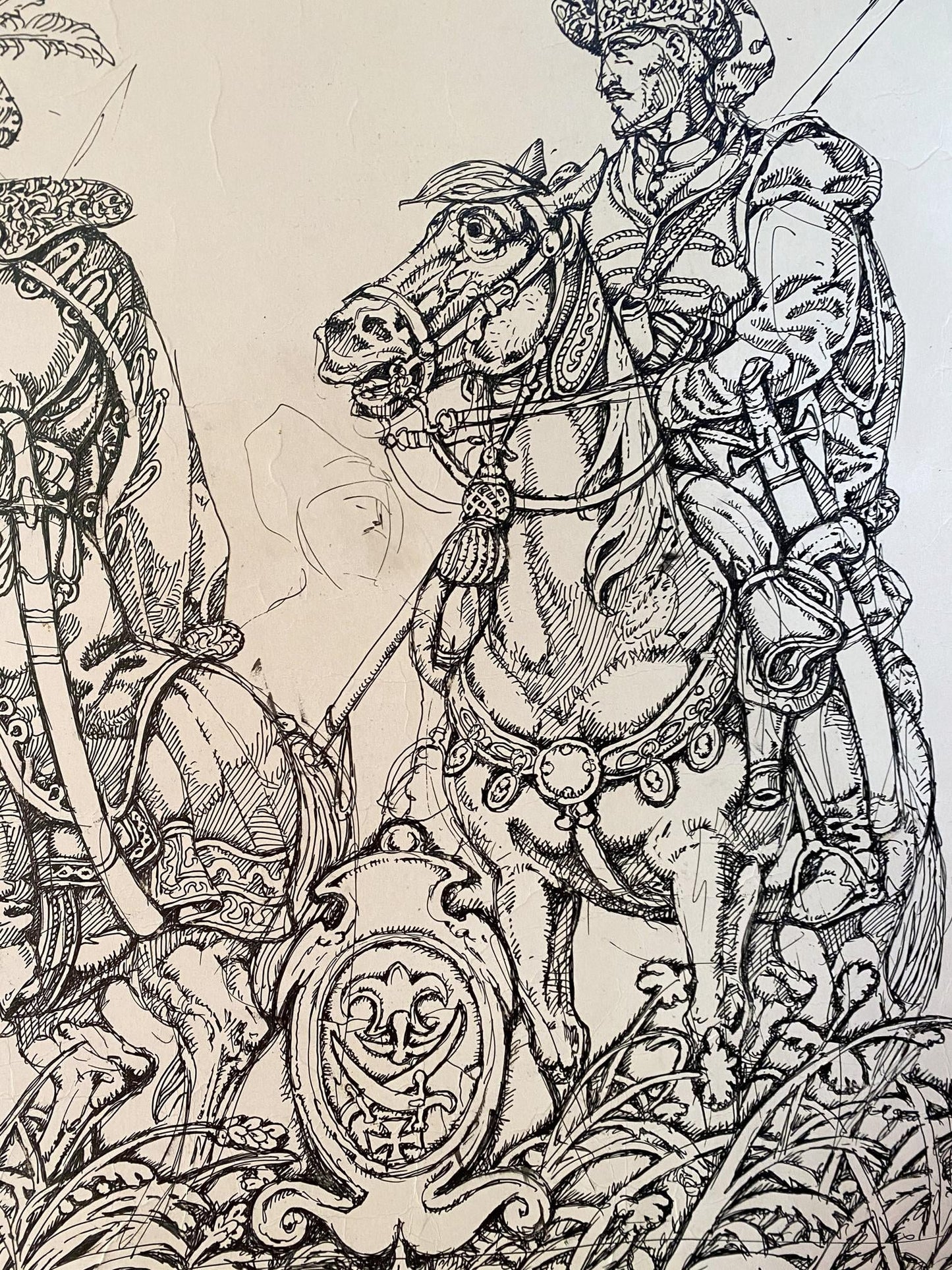 Ink painting Taras Bulba and N.V. Gogol Litvinov Oleg Arkad'yevich