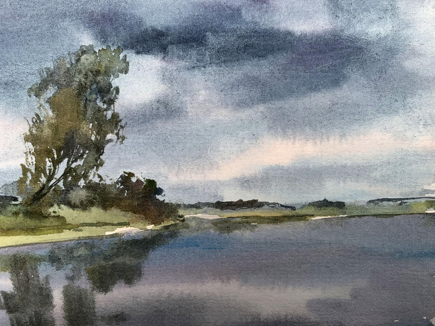 Watercolor painting Before the storm Viktor Mikhailichenko