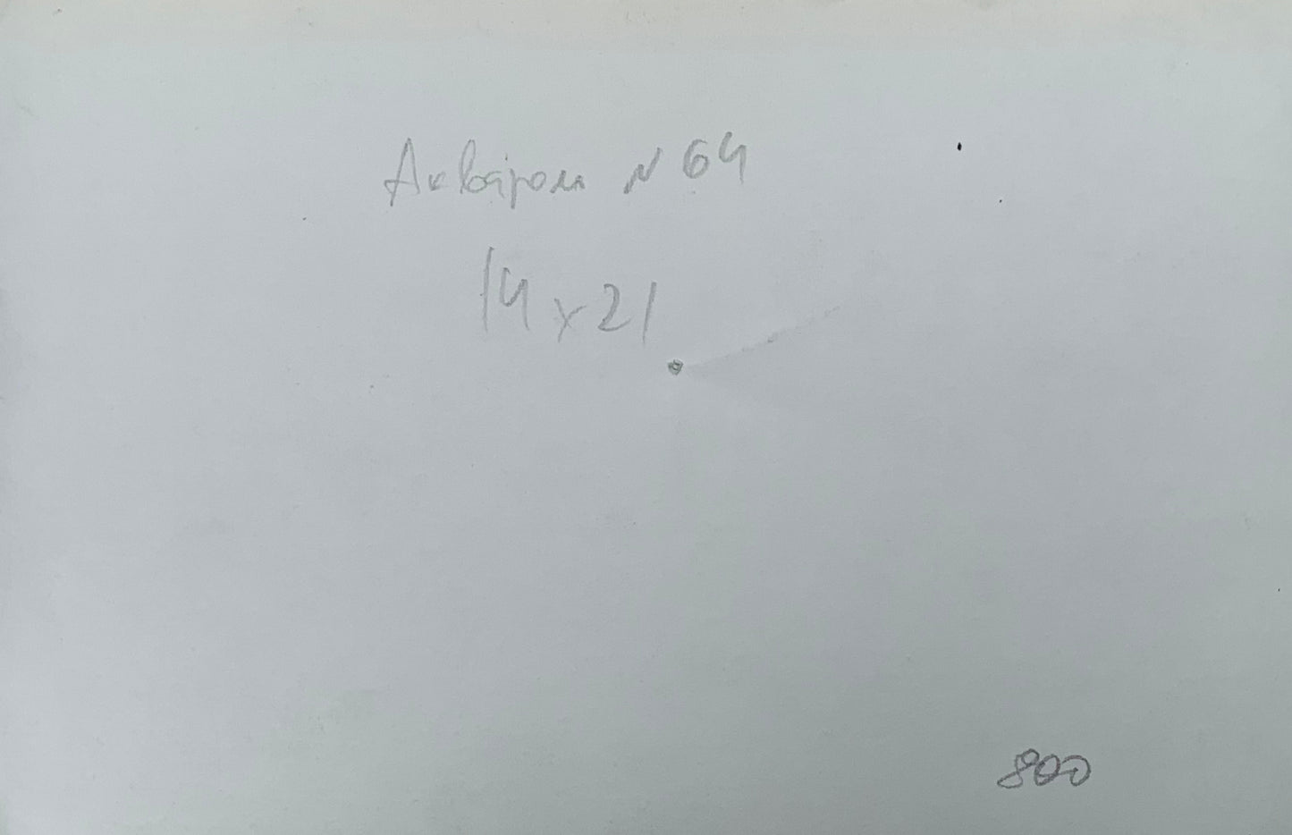 Watercolor painting The fog has risen Viktor Mikhailichenko