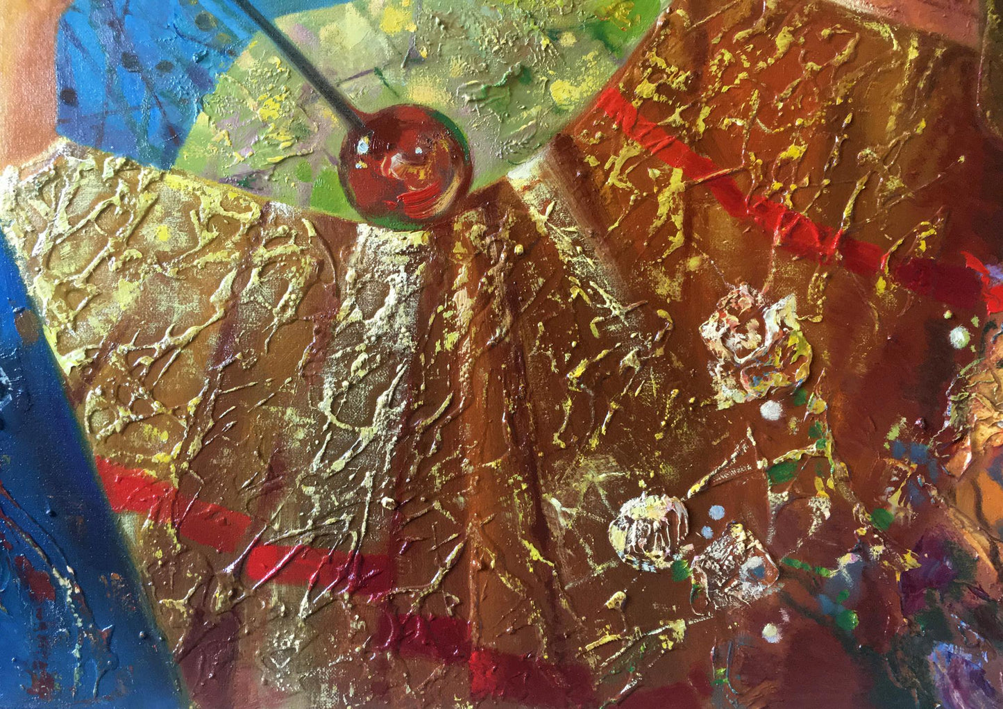 Abstract oil painting Day and night Anatoly Tarabanov