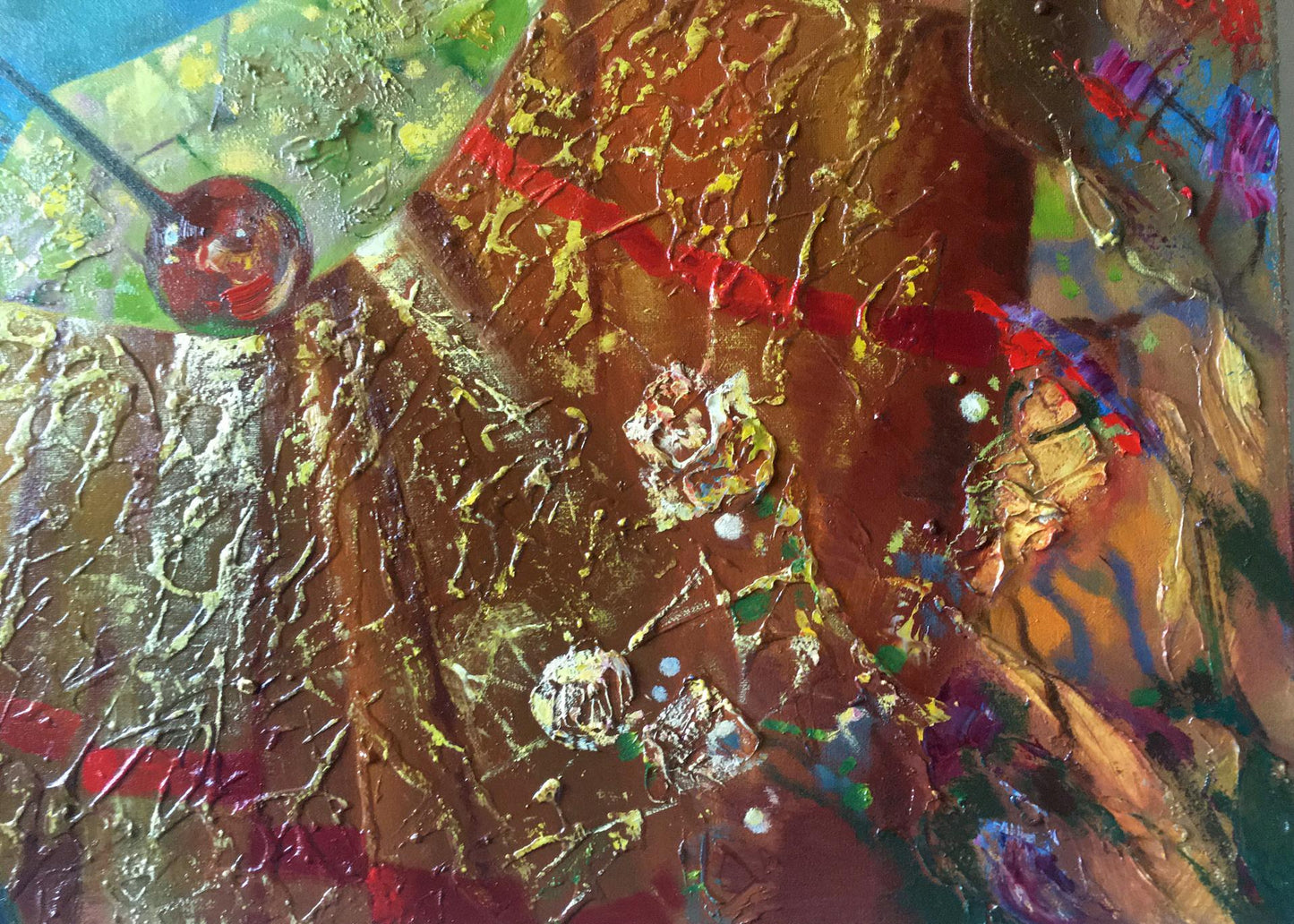Abstract oil painting Day and night Anatoly Tarabanov