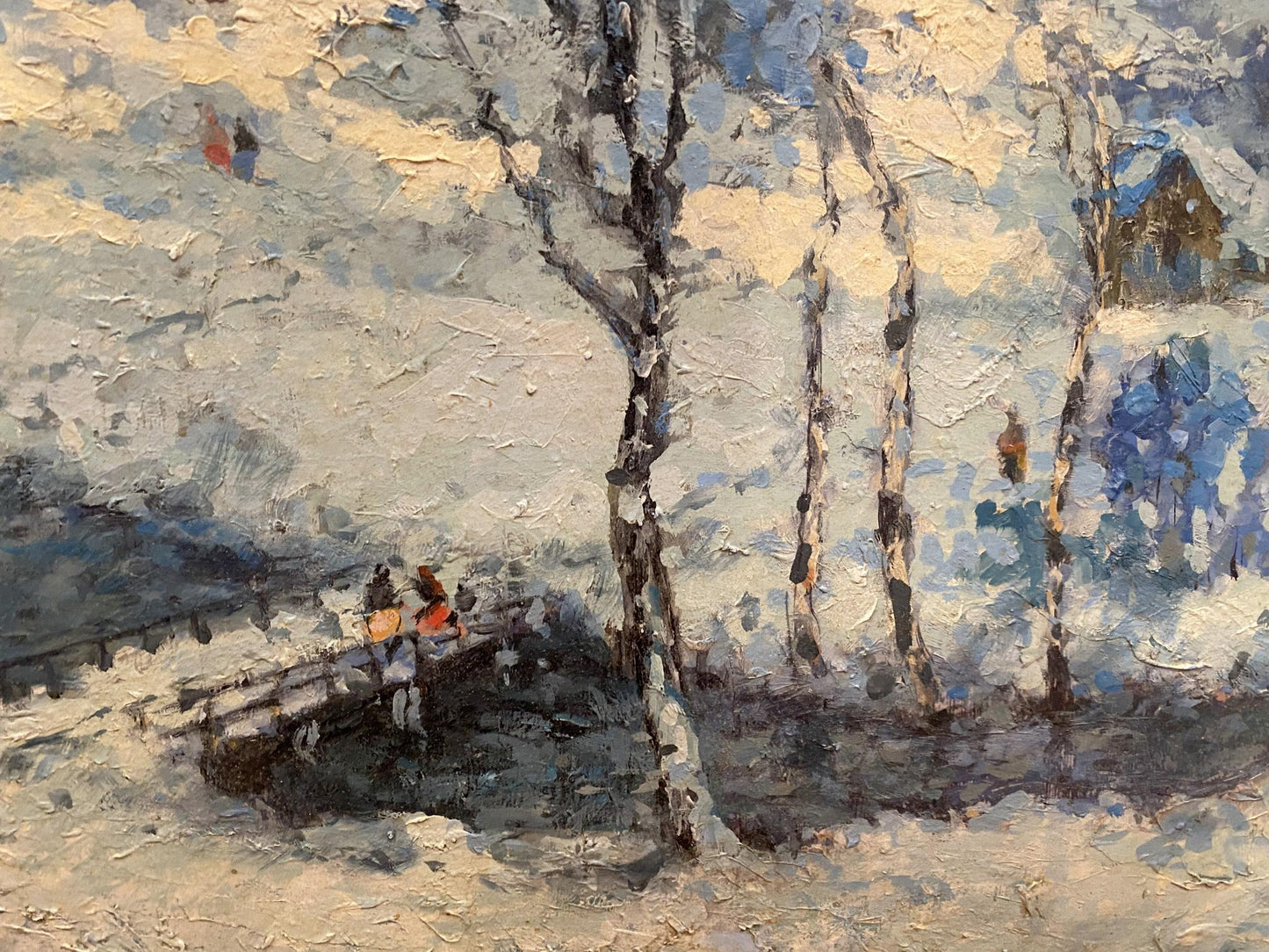 Oil painting Winter came Gorbatov Konstantin Ivanovich
